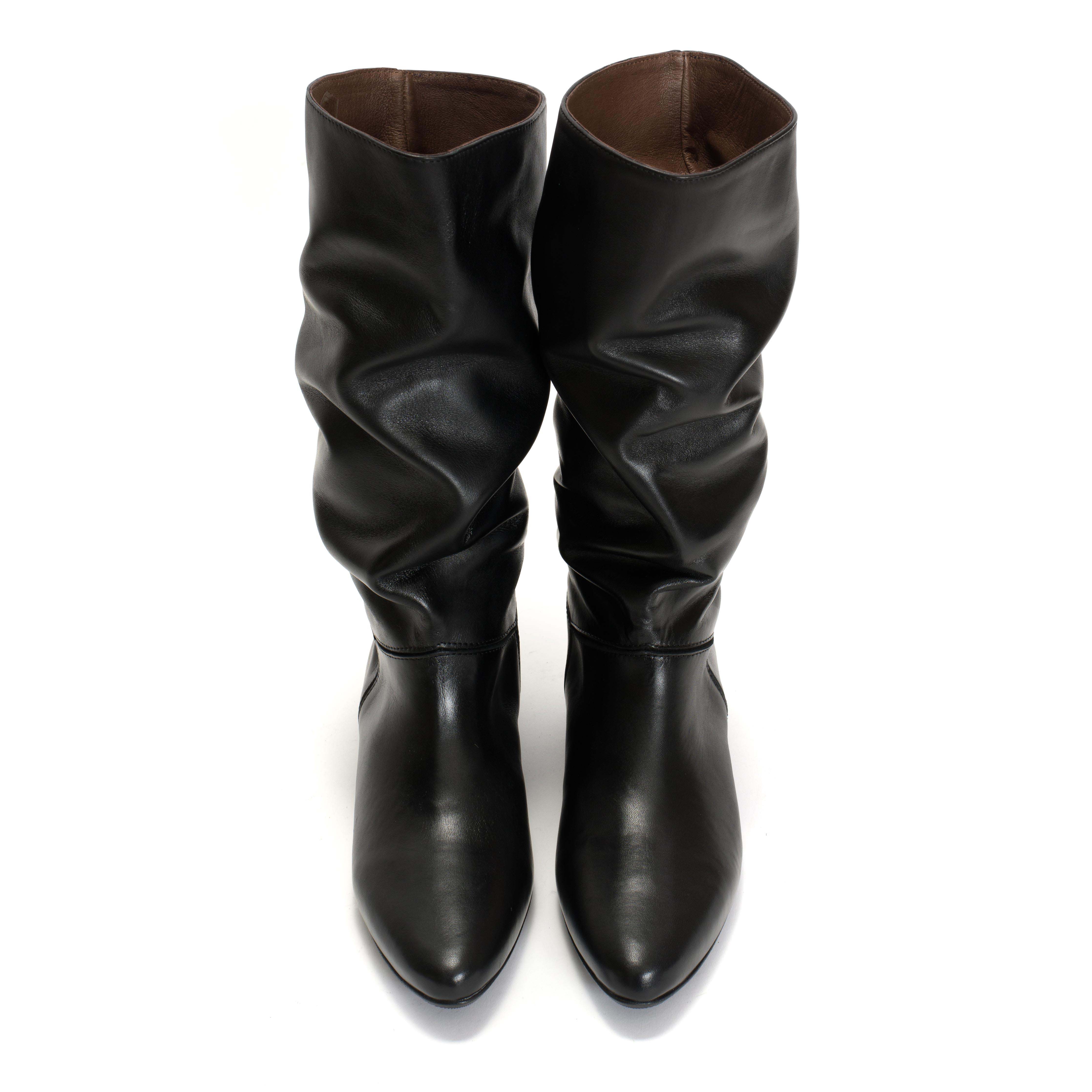 Jasmina 20 Soft calf & suede leather Black - Image 4