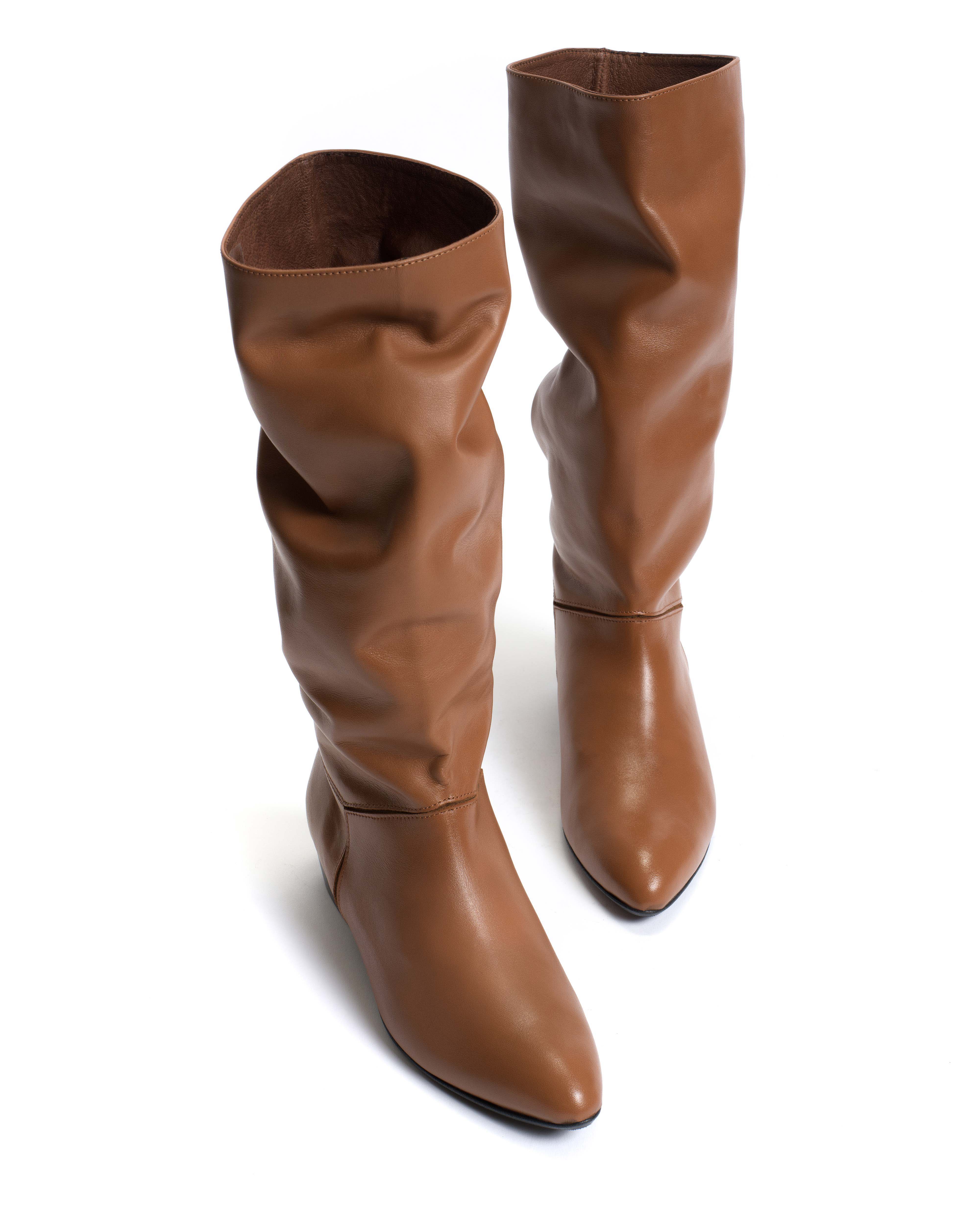 Jasmina 20 Soft calf & suede leather Camel & cinnamon - Image 5