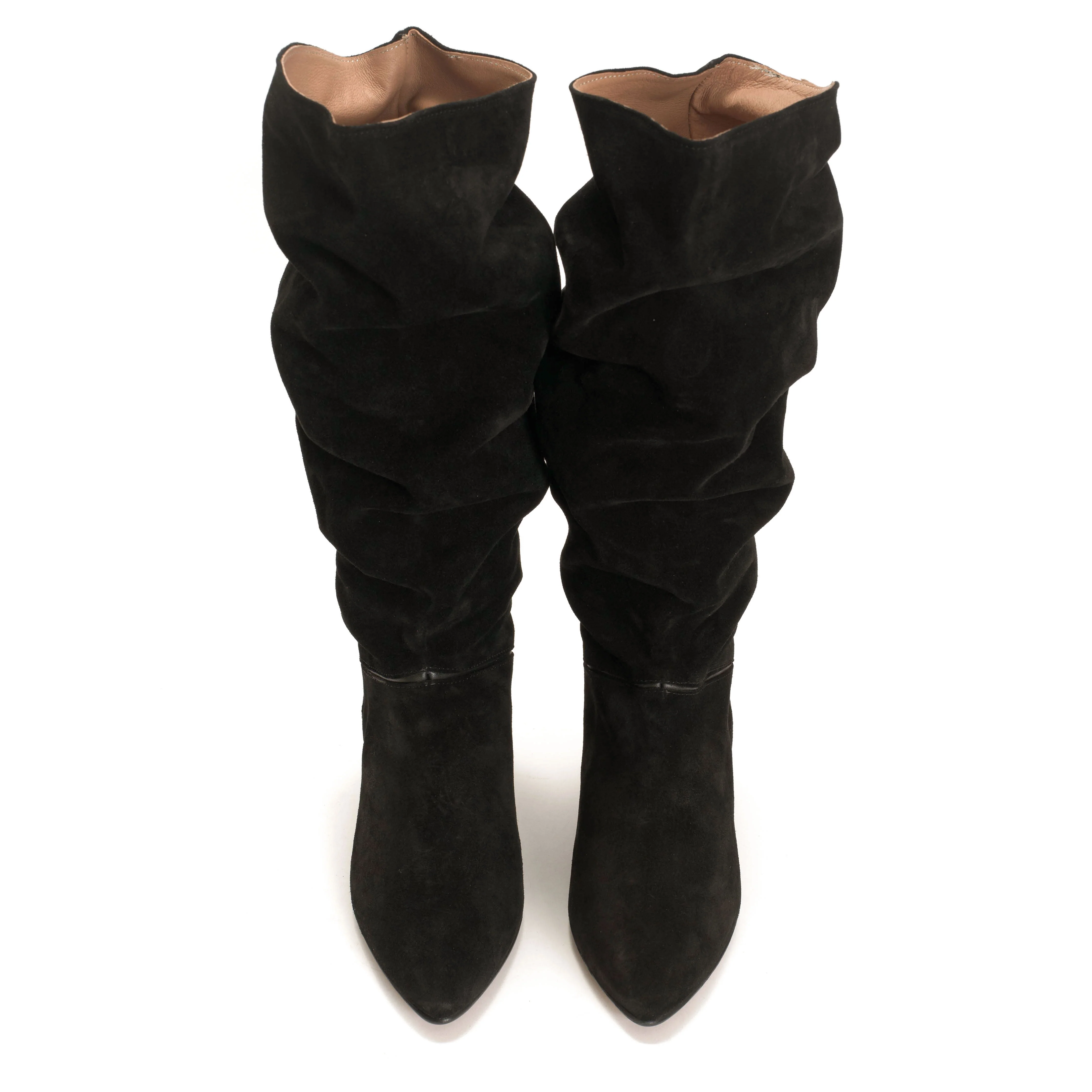 Jasmina 50 stiletto Calf suede & sleek leather Black - Image 3