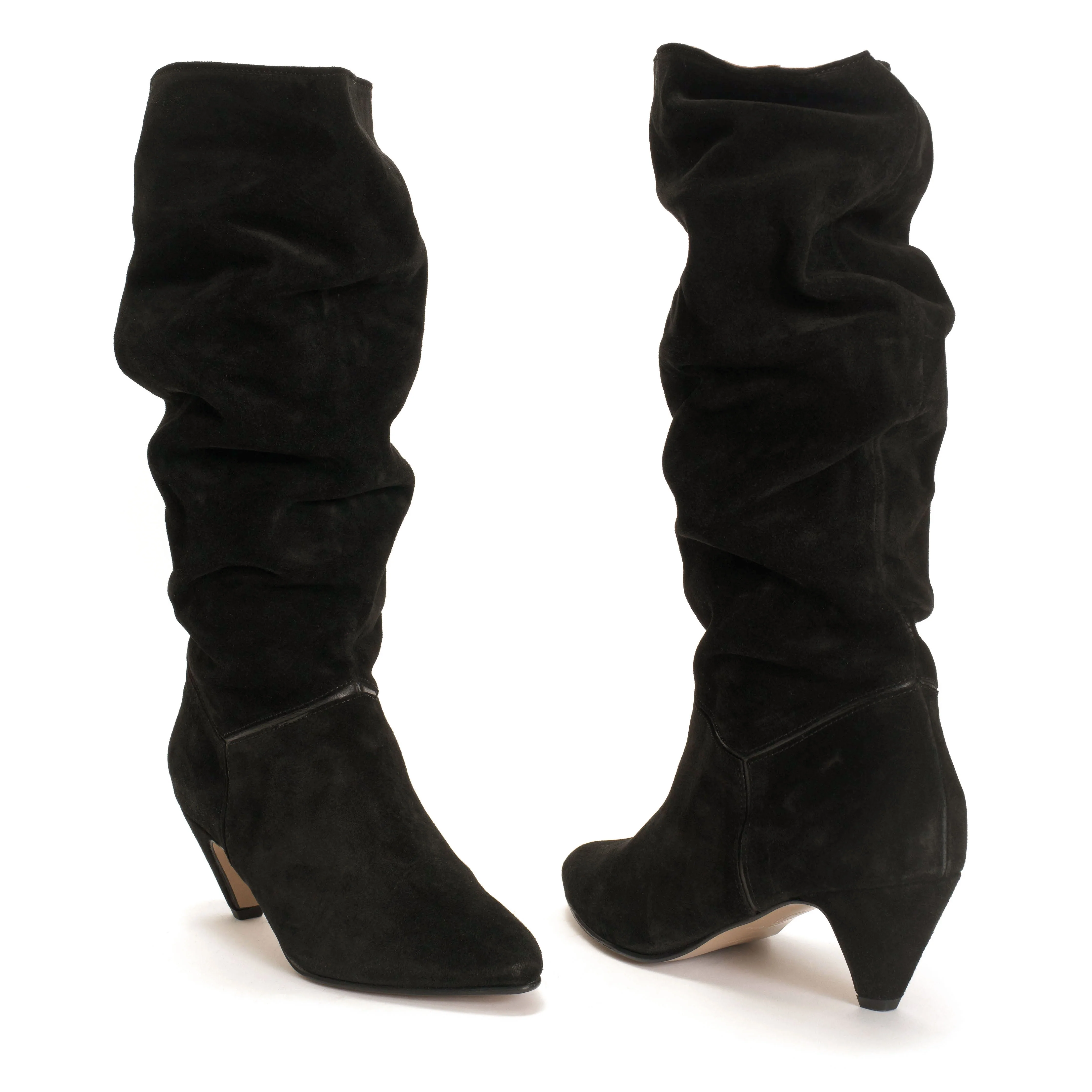 Jasmina 50 stiletto Calf suede & sleek leather Black - Image 4