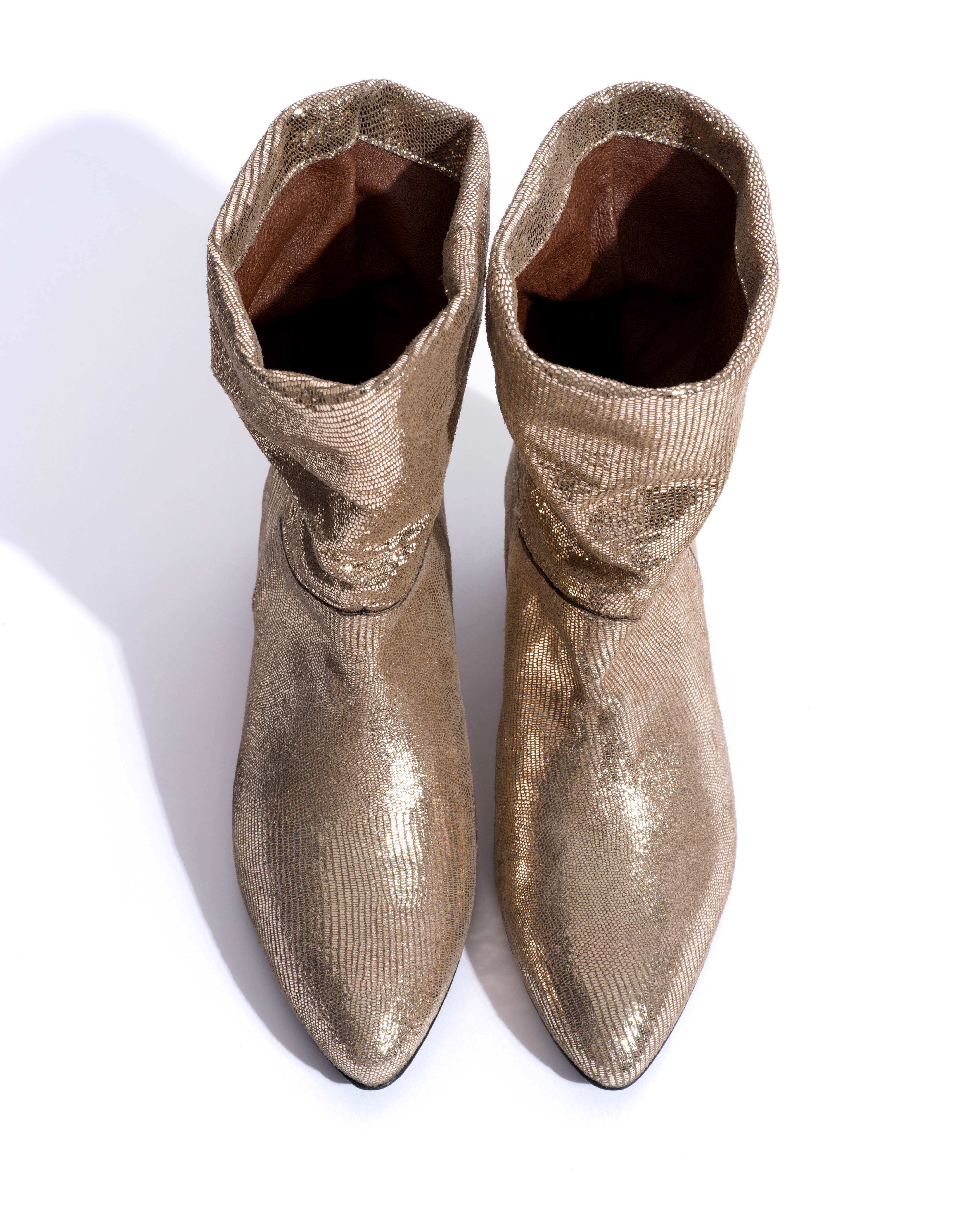 Jassi 20 Lizard metallic goat Vintage champagne - Image 4