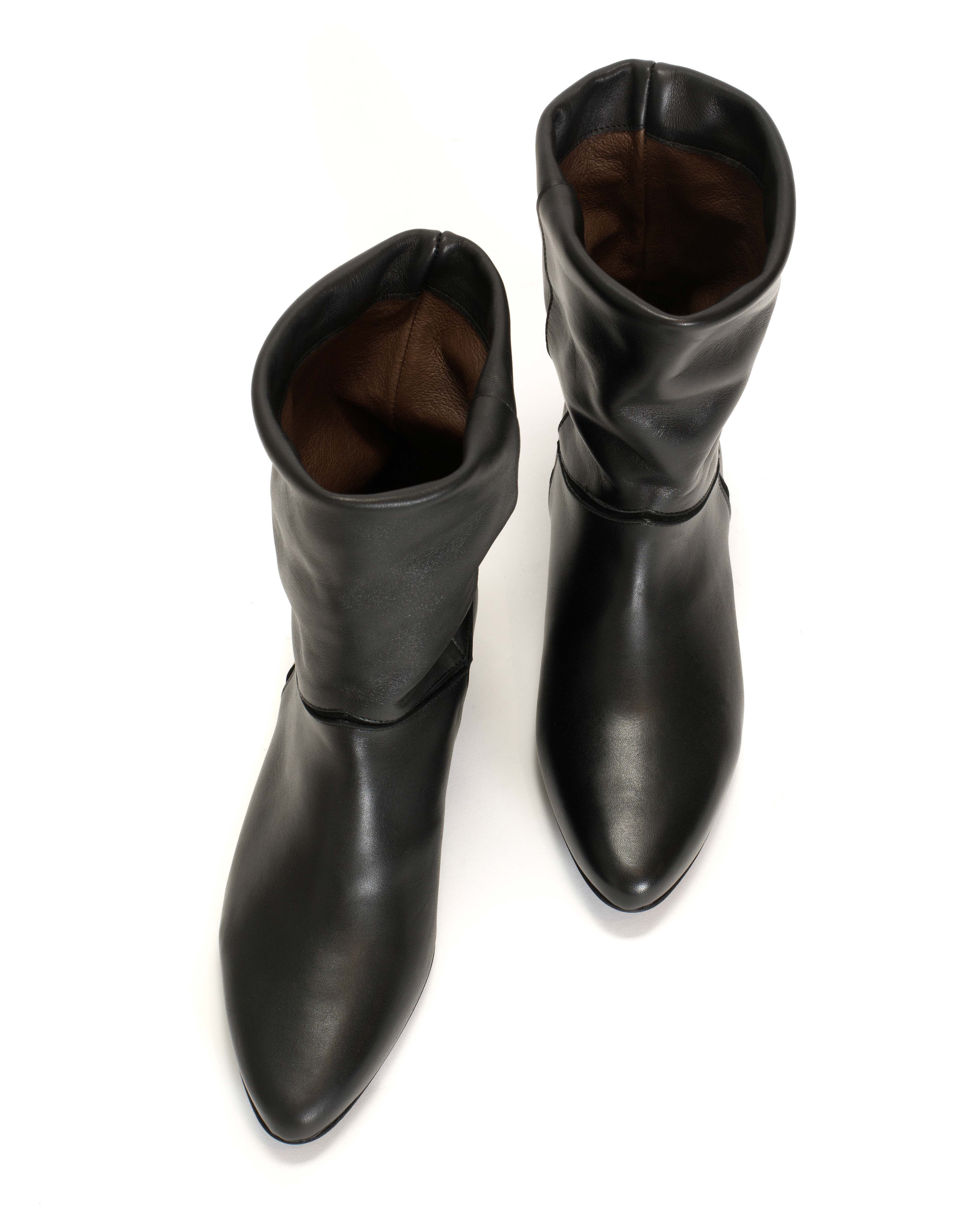Jassi 20 Soft calf & suede leather Black - Image 4