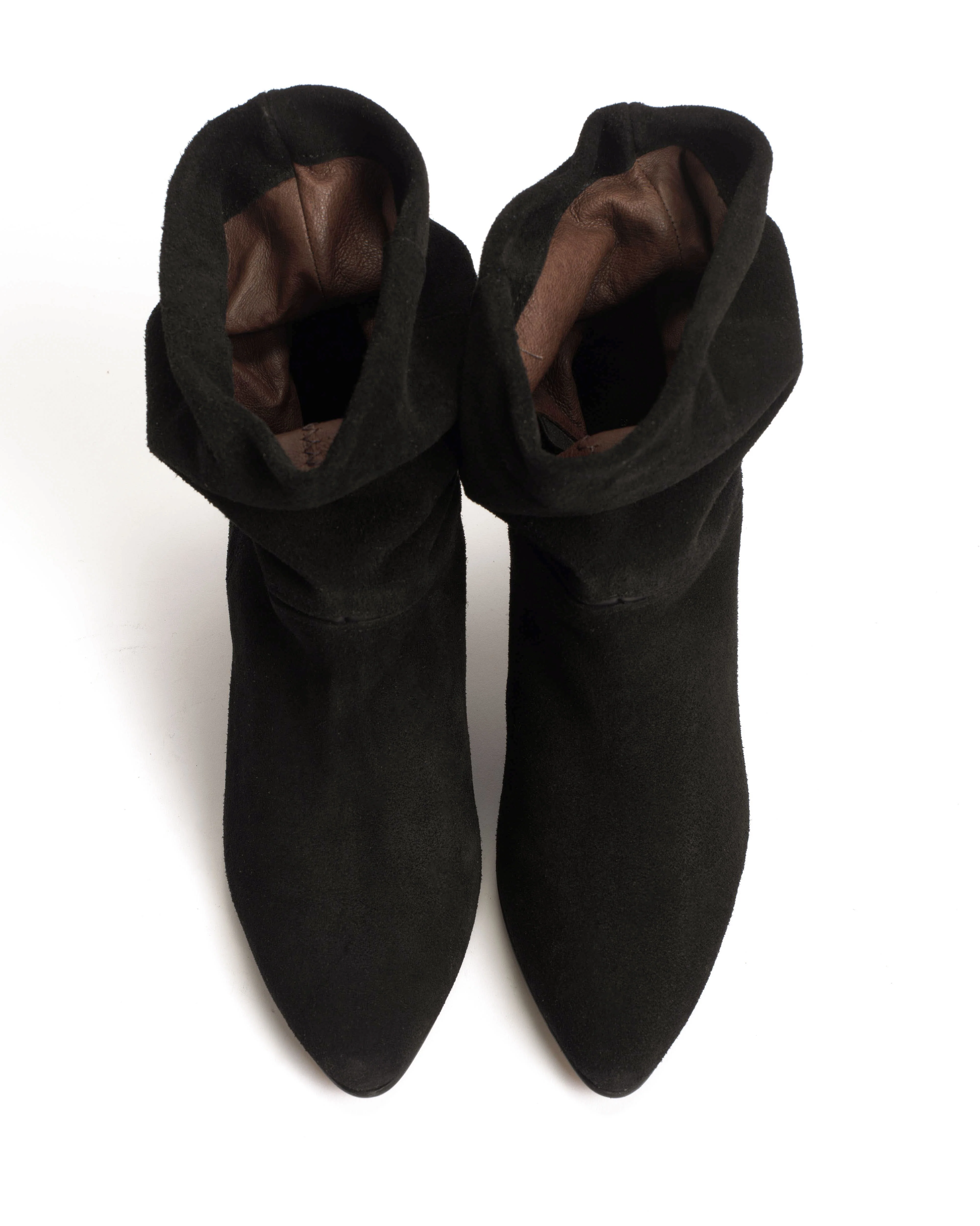 Jassi 50 stiletto Calf suede & sleek leather Black - Image 3