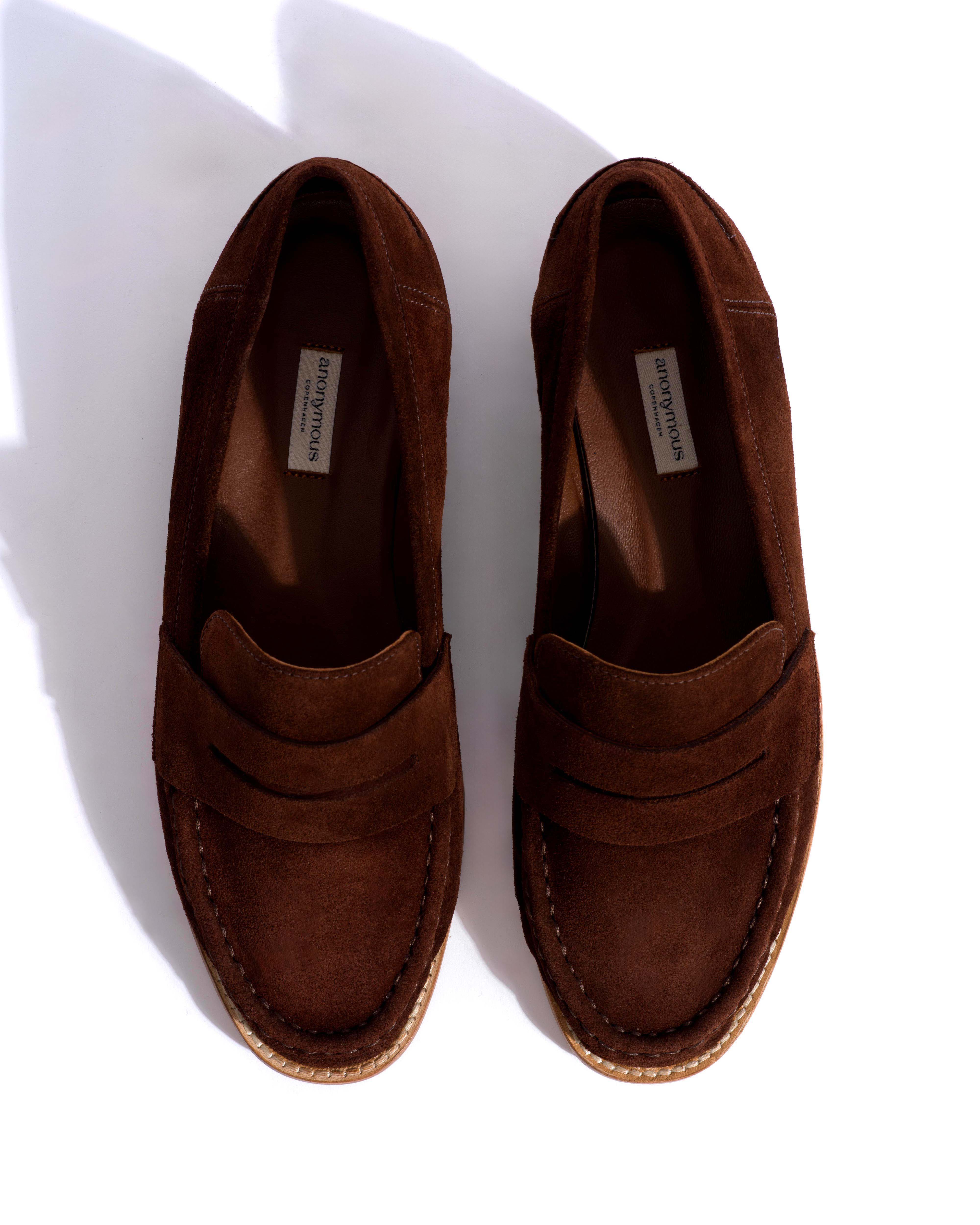 Jesha Calf suede Chocolate - Image 4