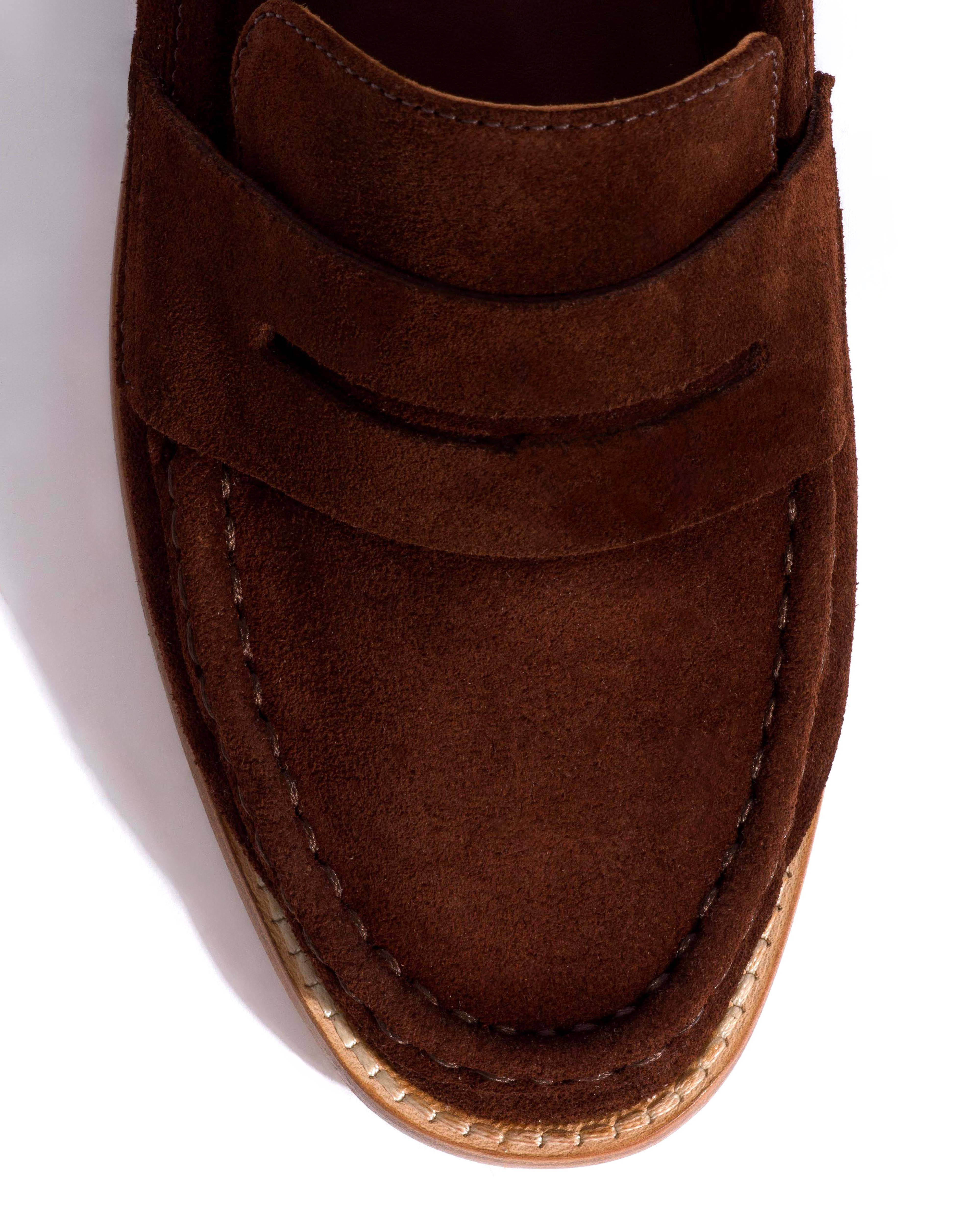Jesha Calf suede Chocolate - Image 5