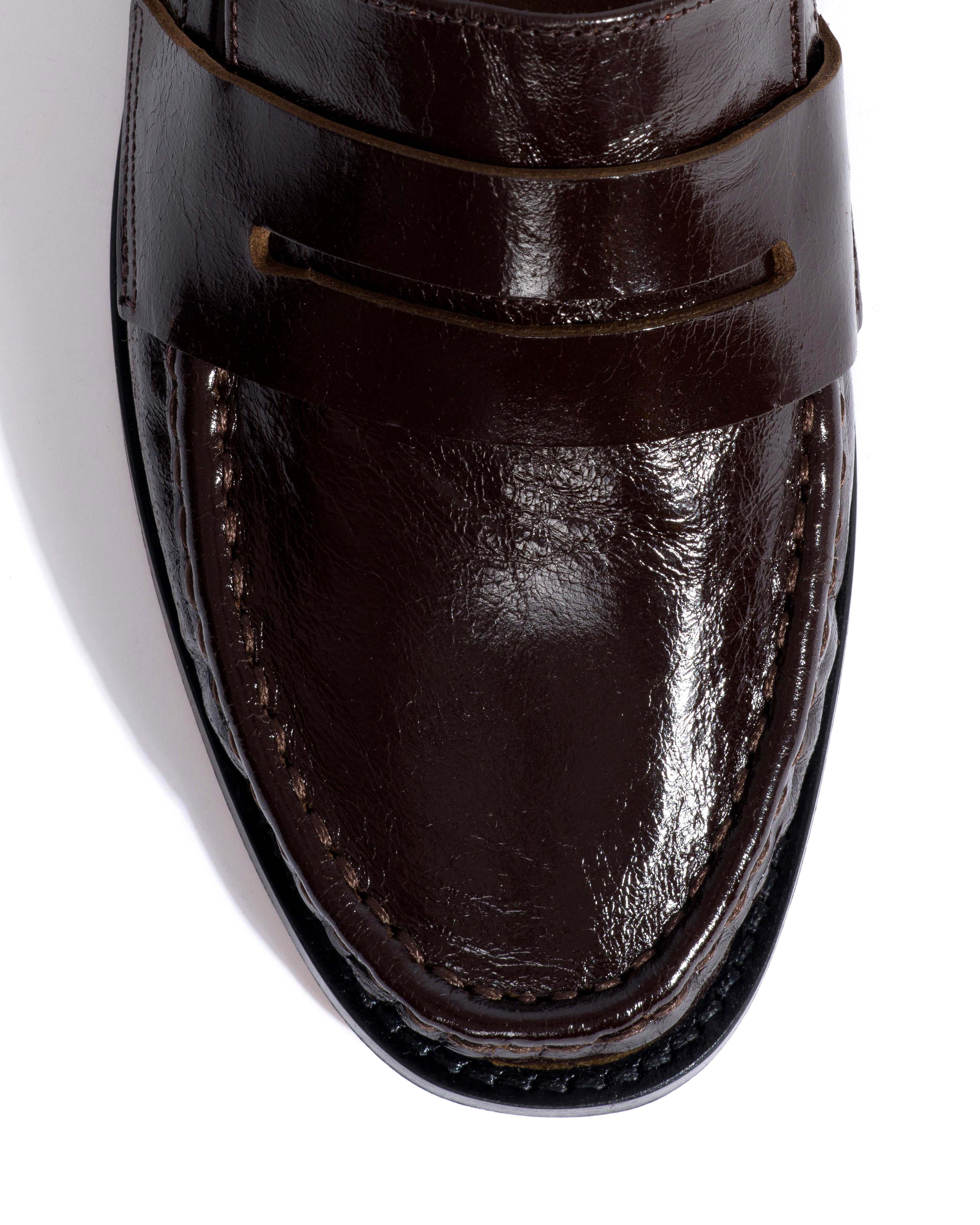 Jesha Crinkled soft calf Espresso brown - Image 5