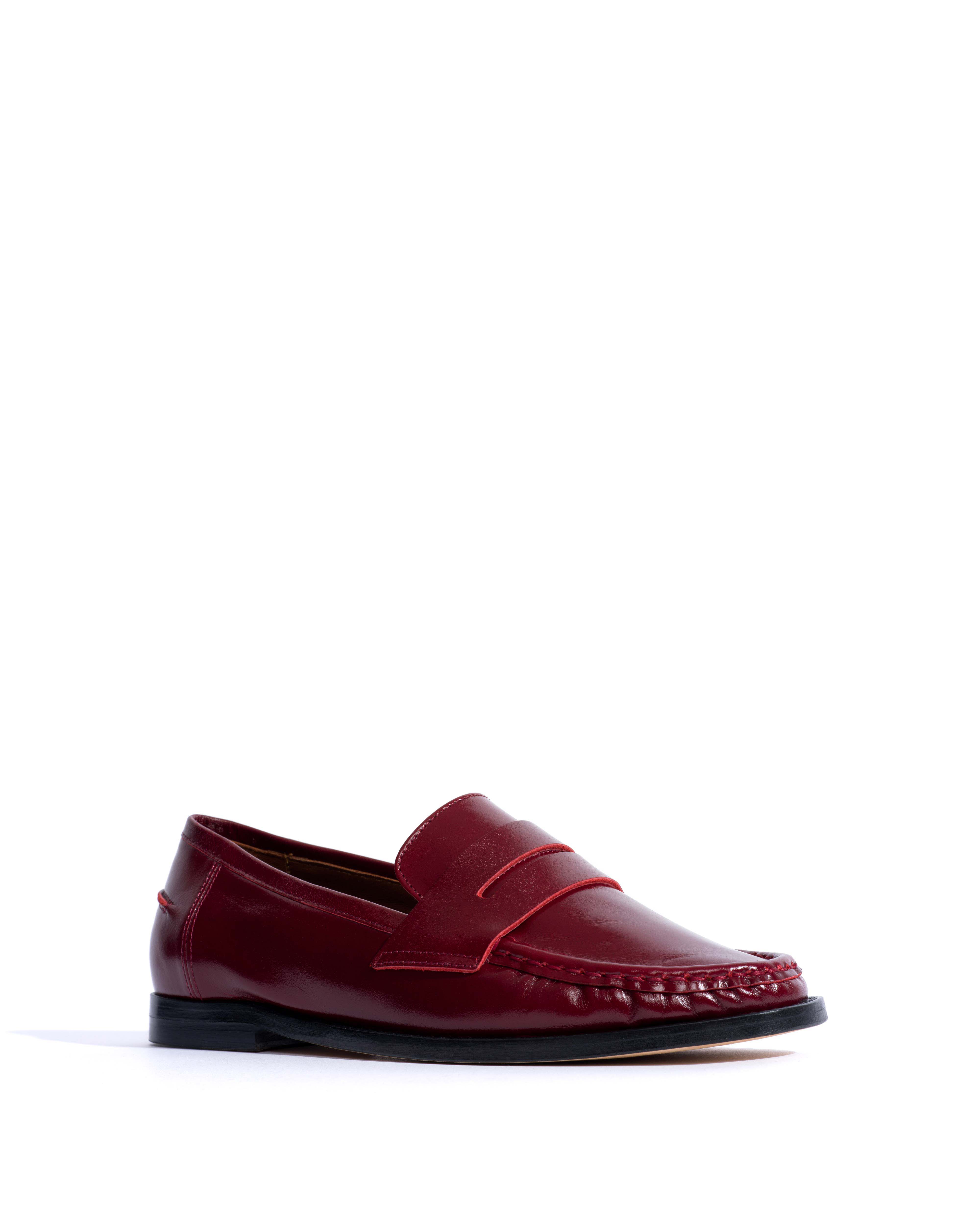 Jesha Crinkled soft calf Pomegranate - Image 2