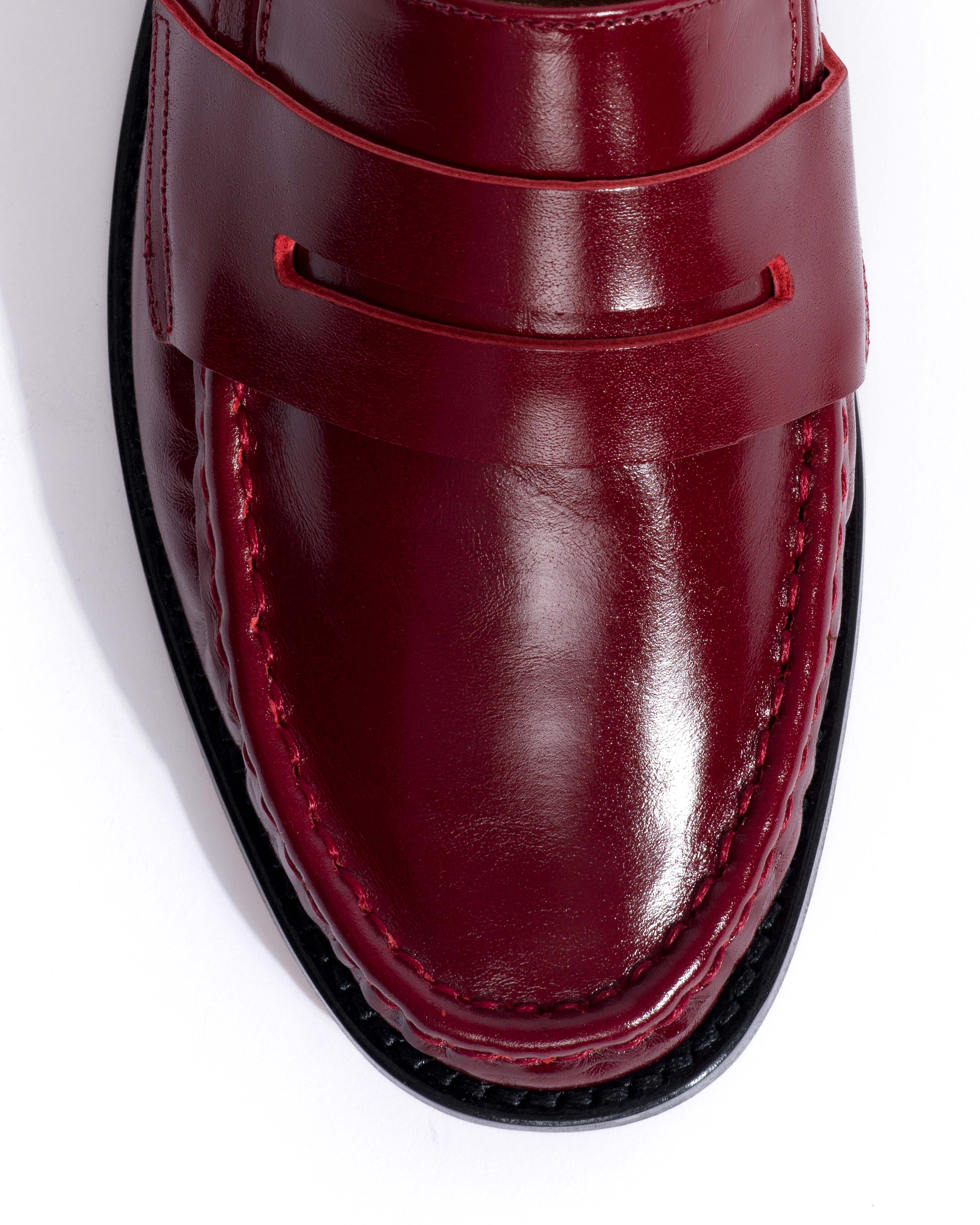 Jesha Crinkled soft calf Pomegranate - Image 6