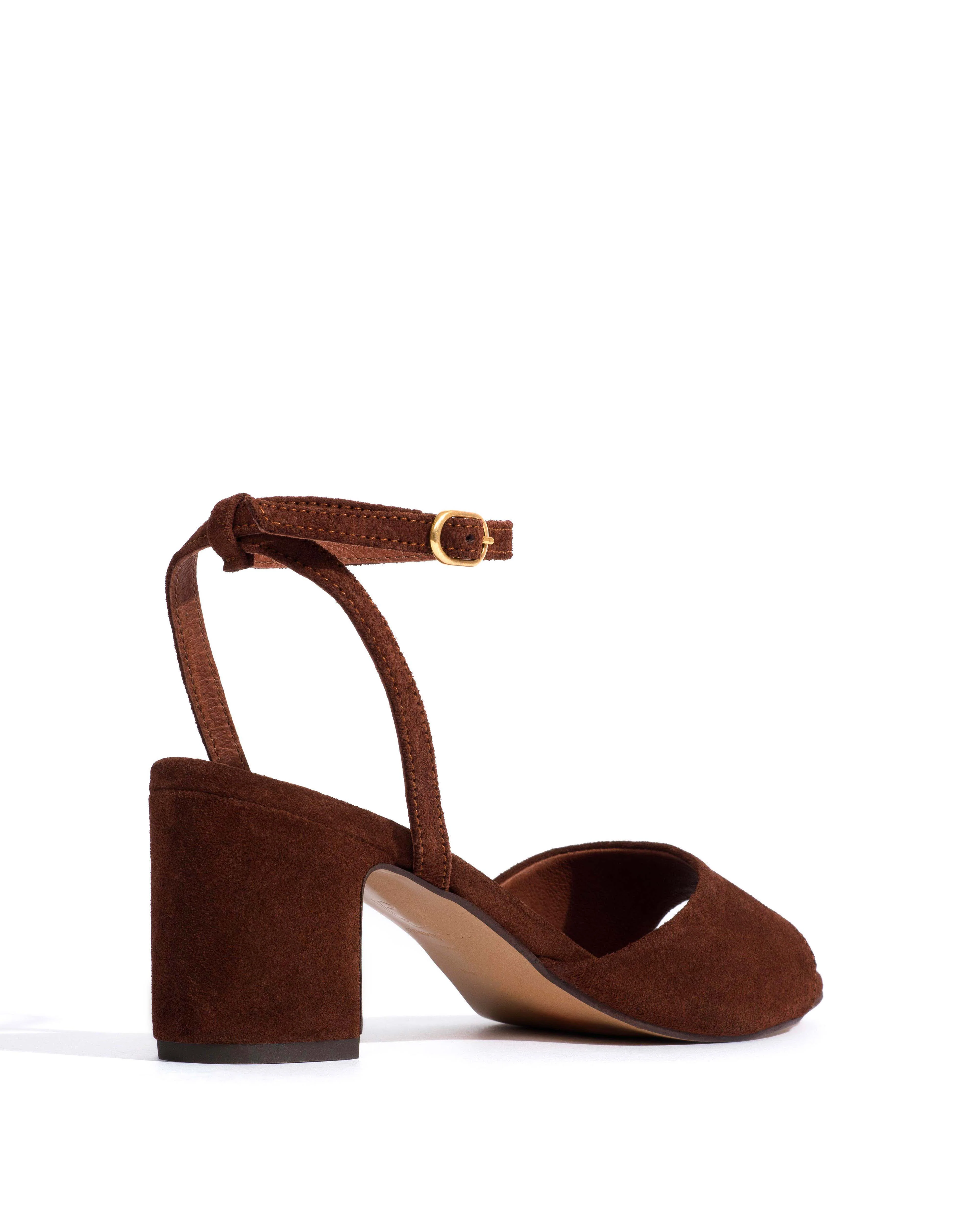 Jolie 55 Calf suede Chocolate - Image 3