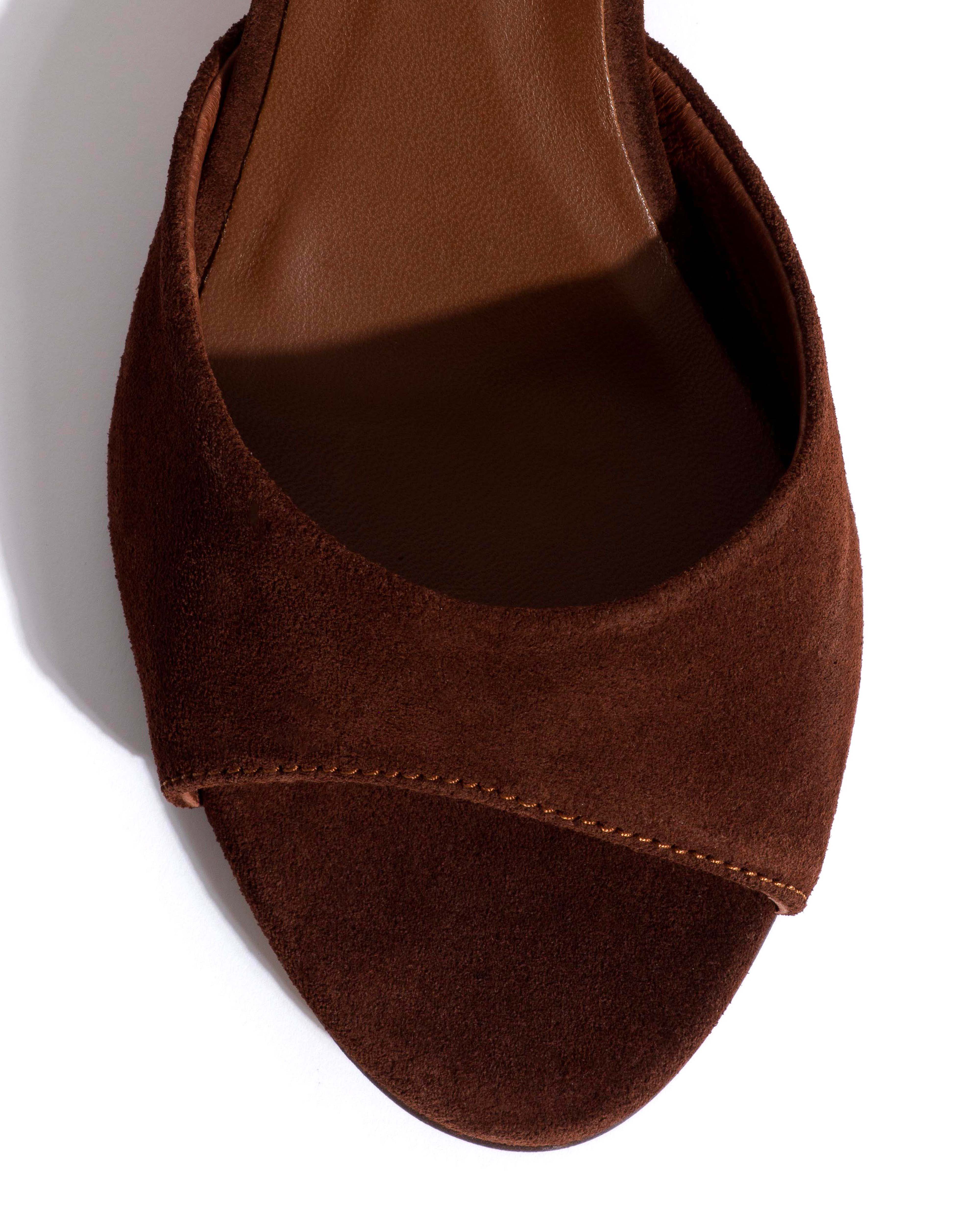 Jolie 55 Calf suede Chocolate - Image 5