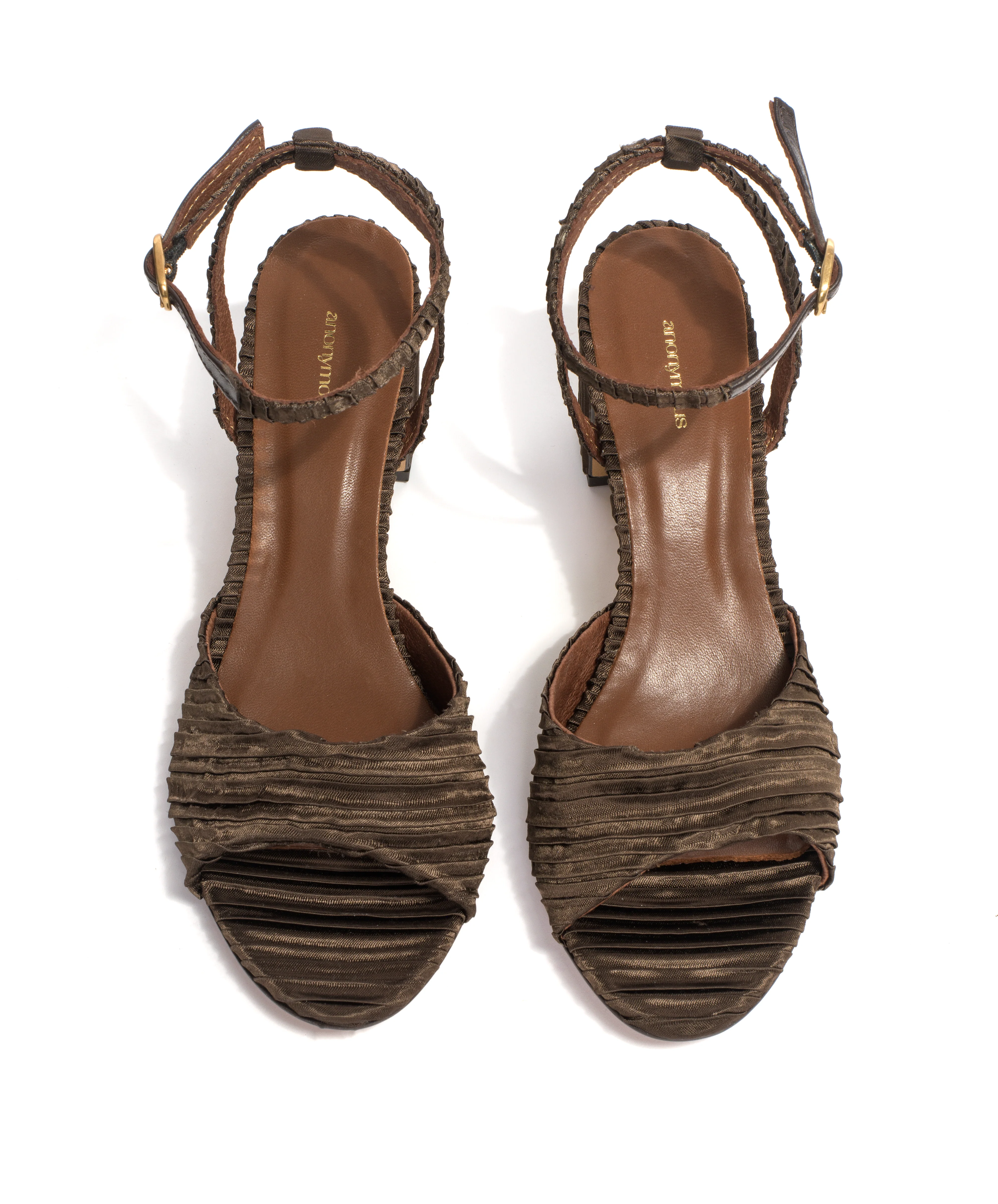 Jolie 55 Pleated satin Espresso brown - Image 4