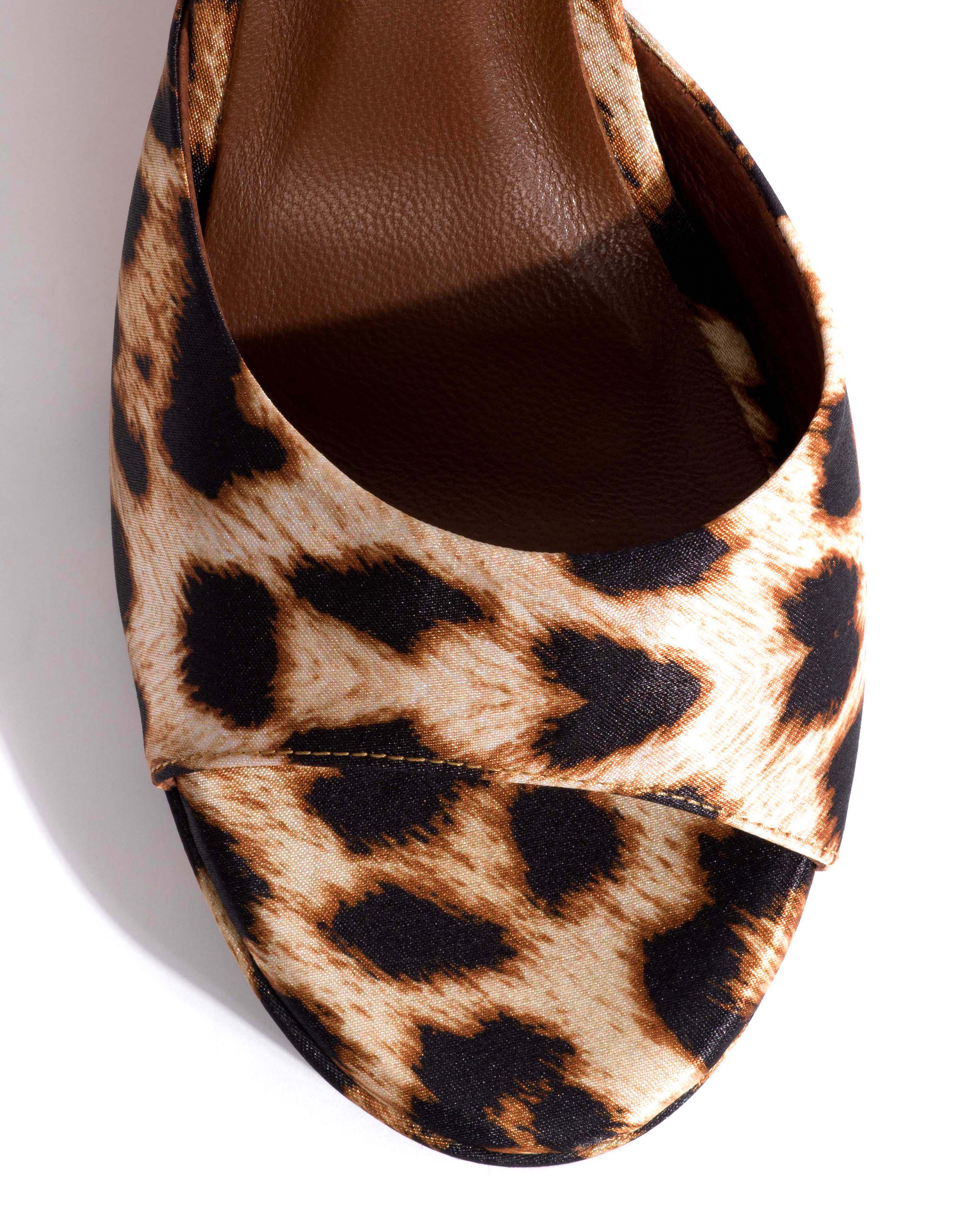 Jolie 85 platform Satin print Leopard - Image 5