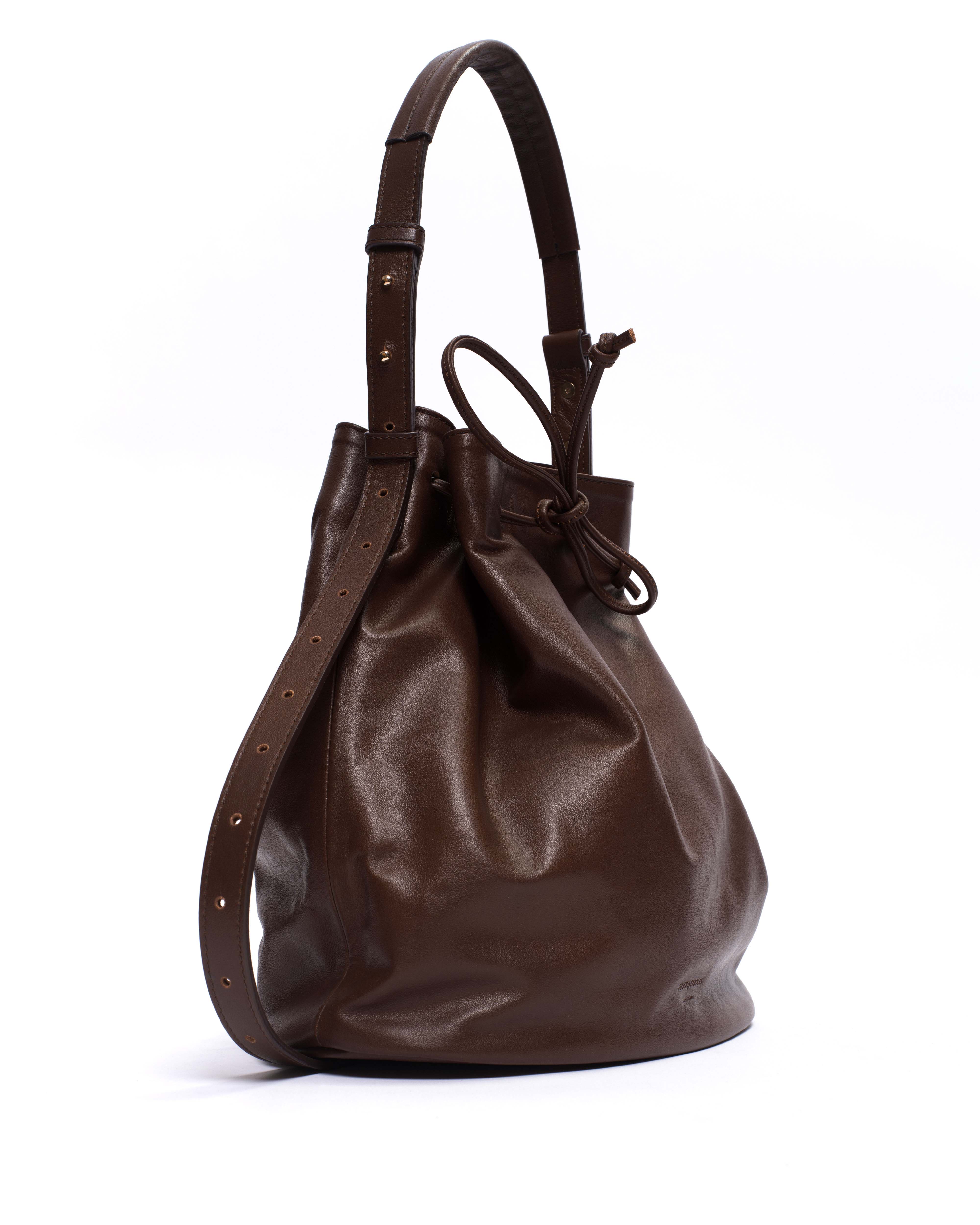 Kacey grand bucket bag Soft calf Chocolate - Image 2