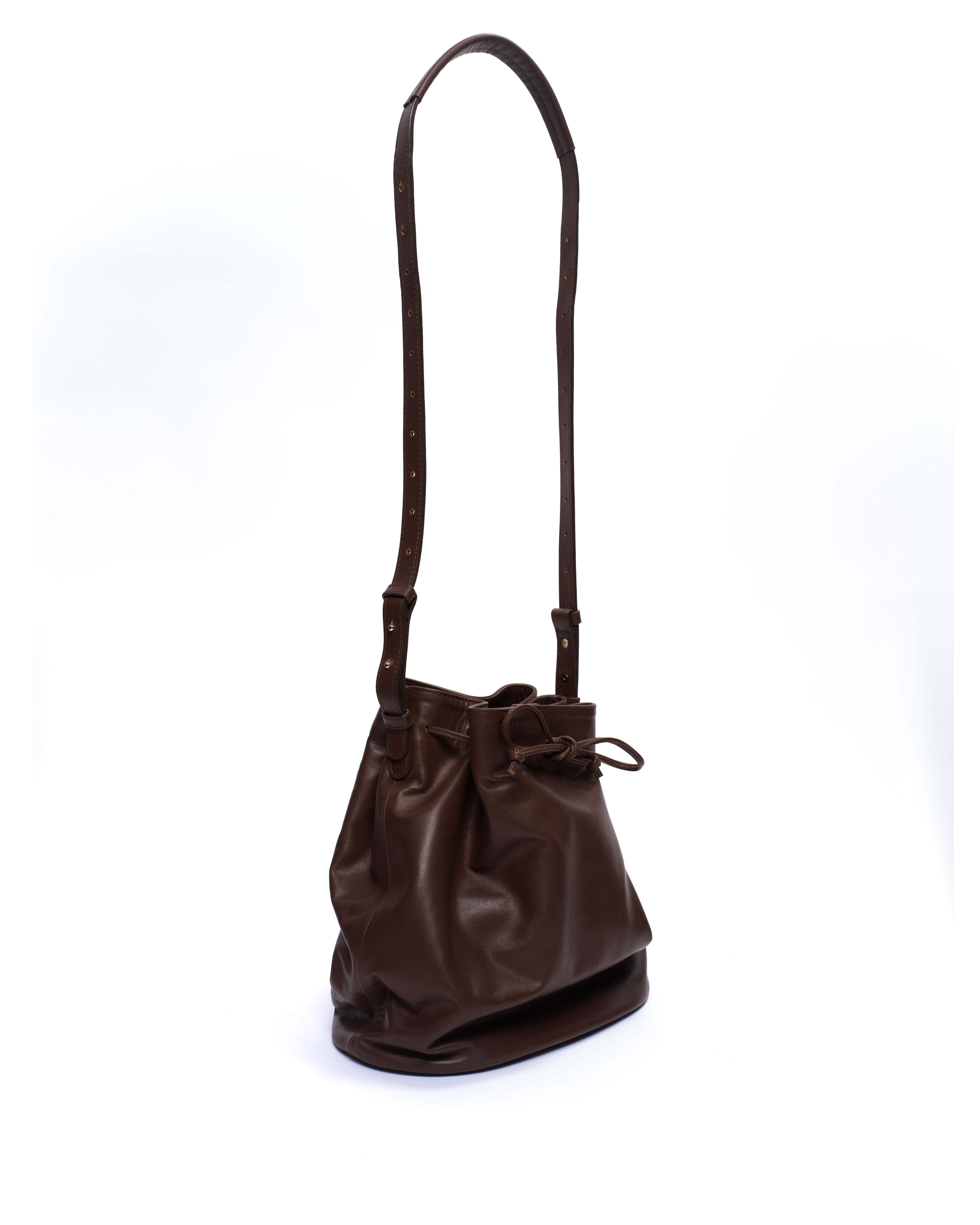 Kacey grand bucket bag Soft calf Chocolate - Image 5