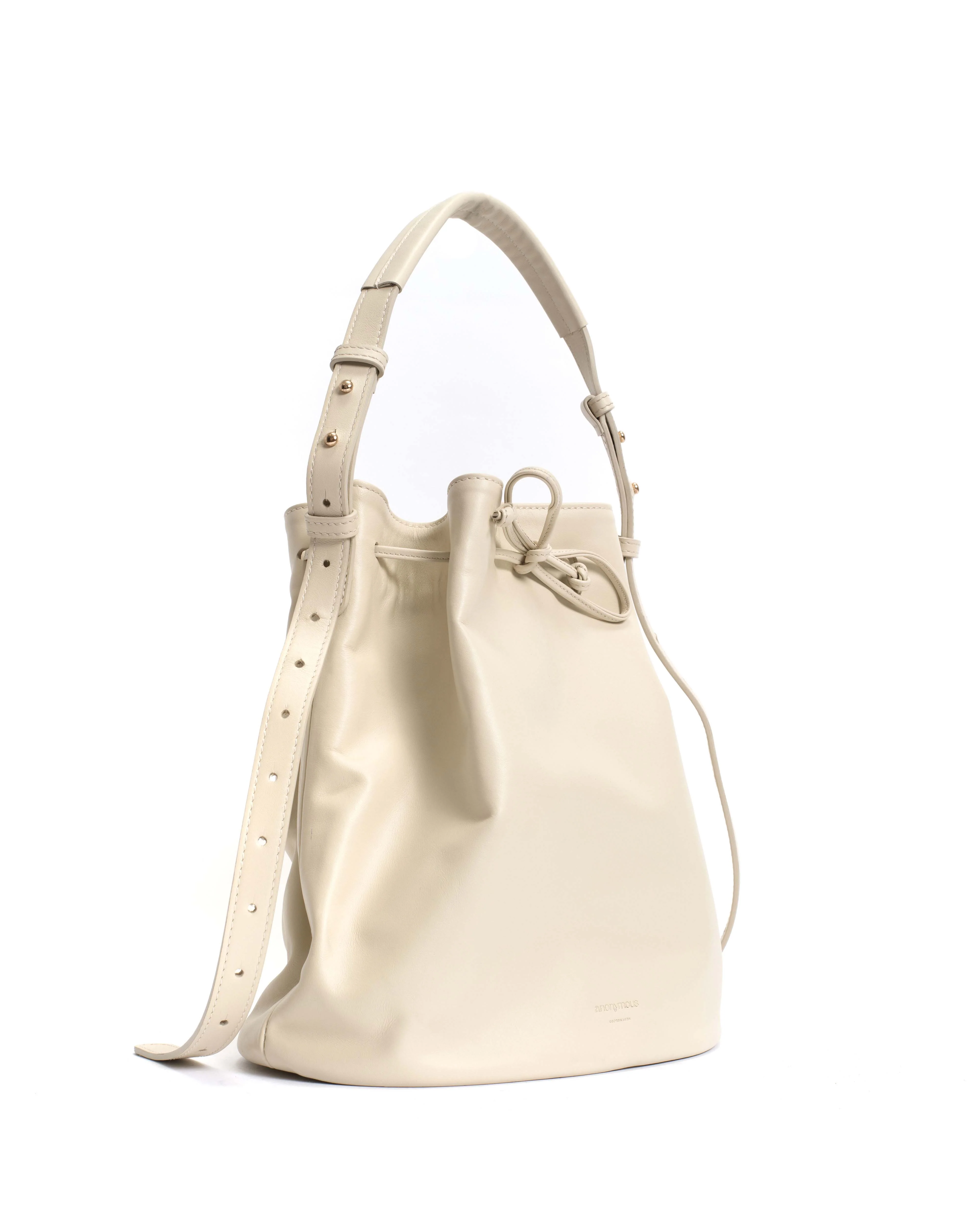 Kacey grand bucket bag Soft calf White sand - Image 2