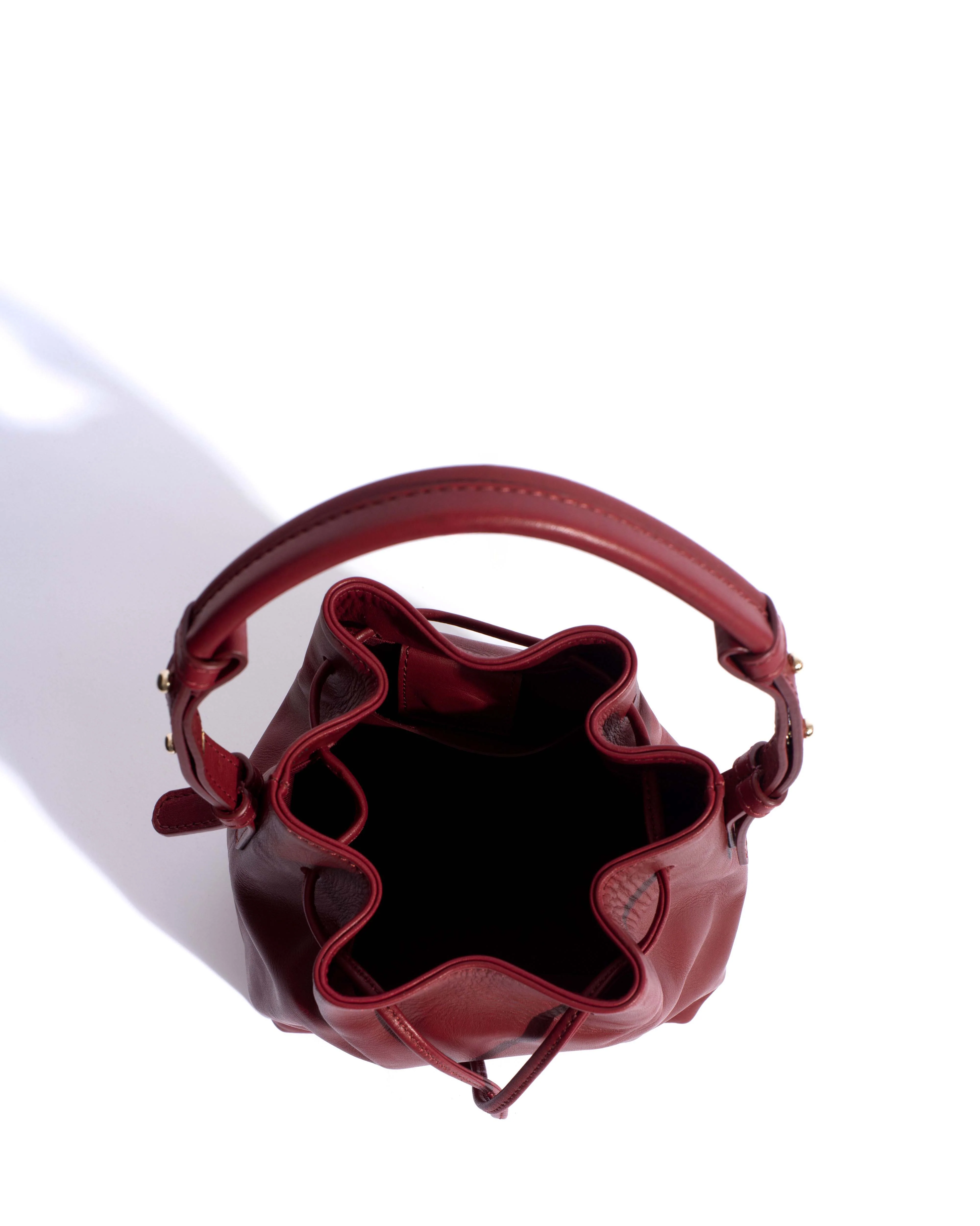 Kacey petite bucket bag Soft calf Pomegranate - Image 3