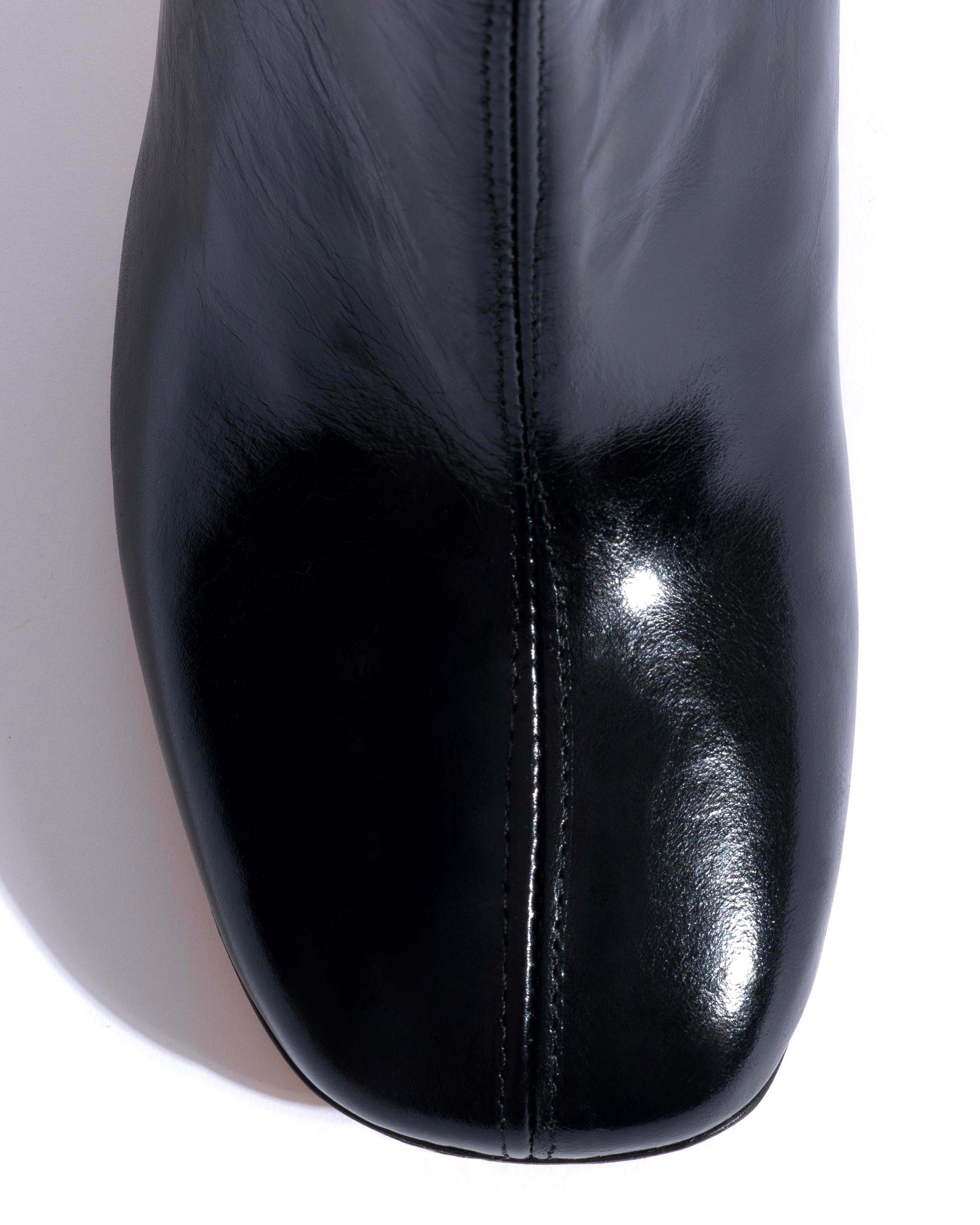 Kali 80 Crinkled polished goat Black - Image 5