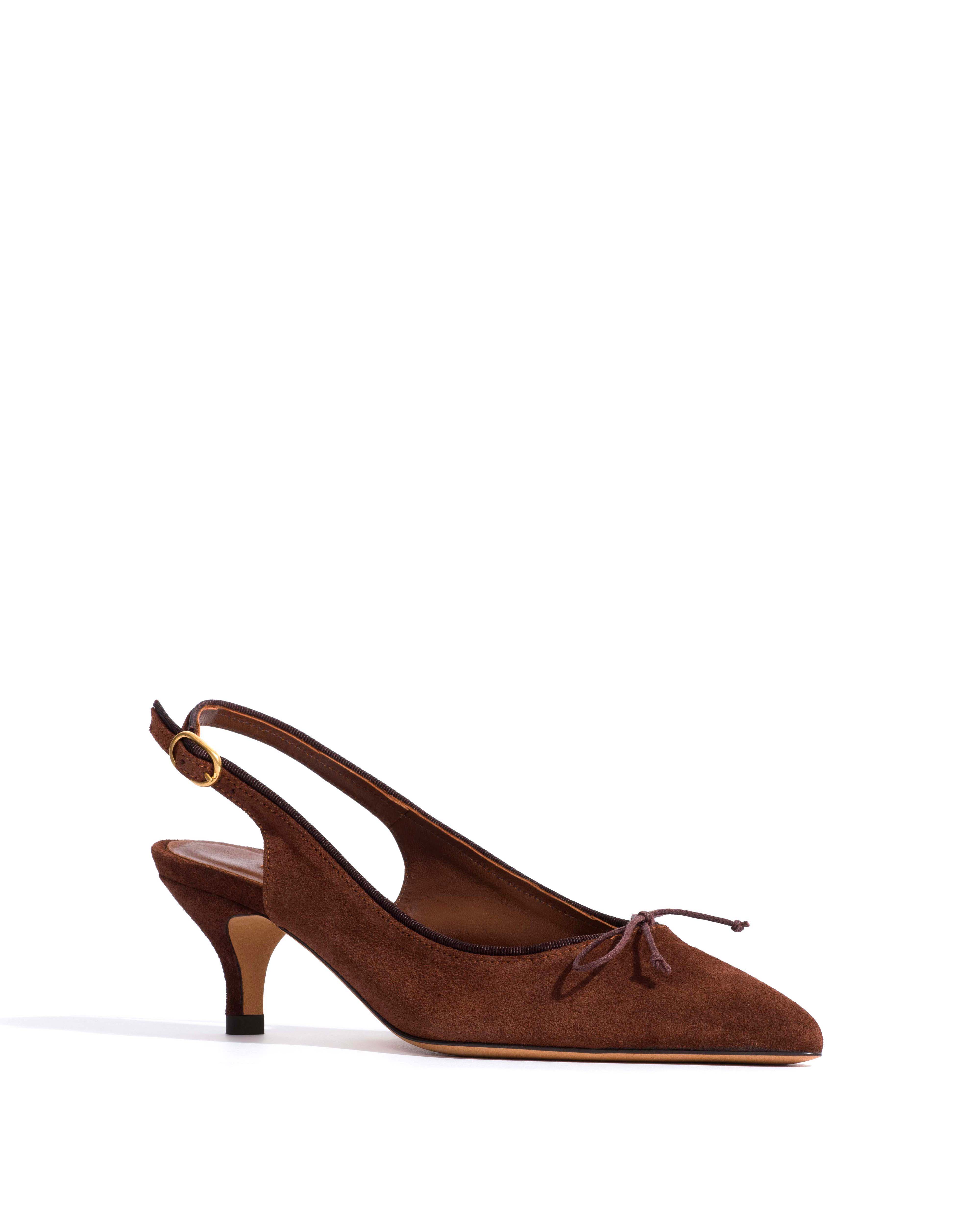 Kasy 50 kitten Calf suede Chocolate - Image 2