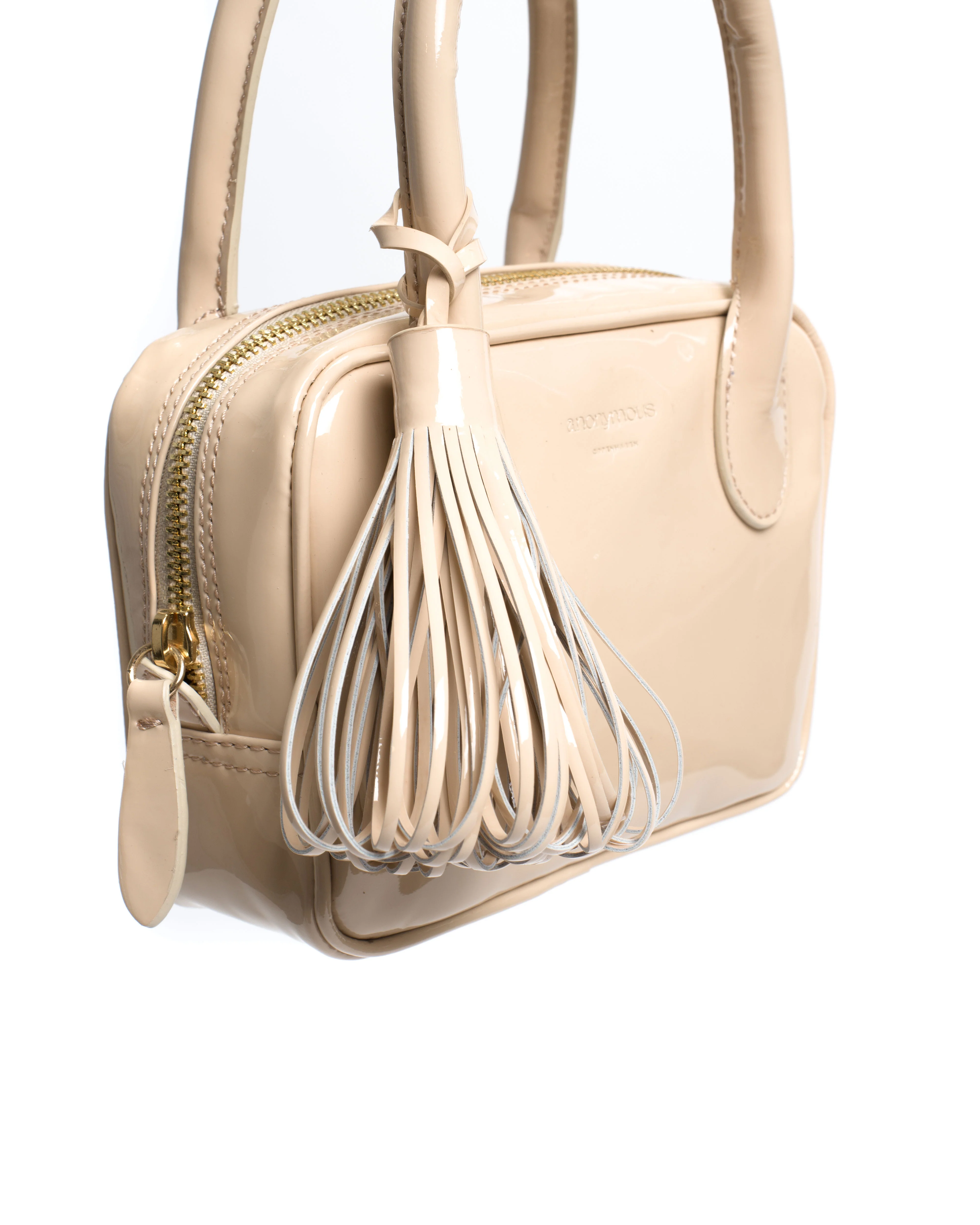 Katty fringe keyring Polished lamb Cream - Image 4