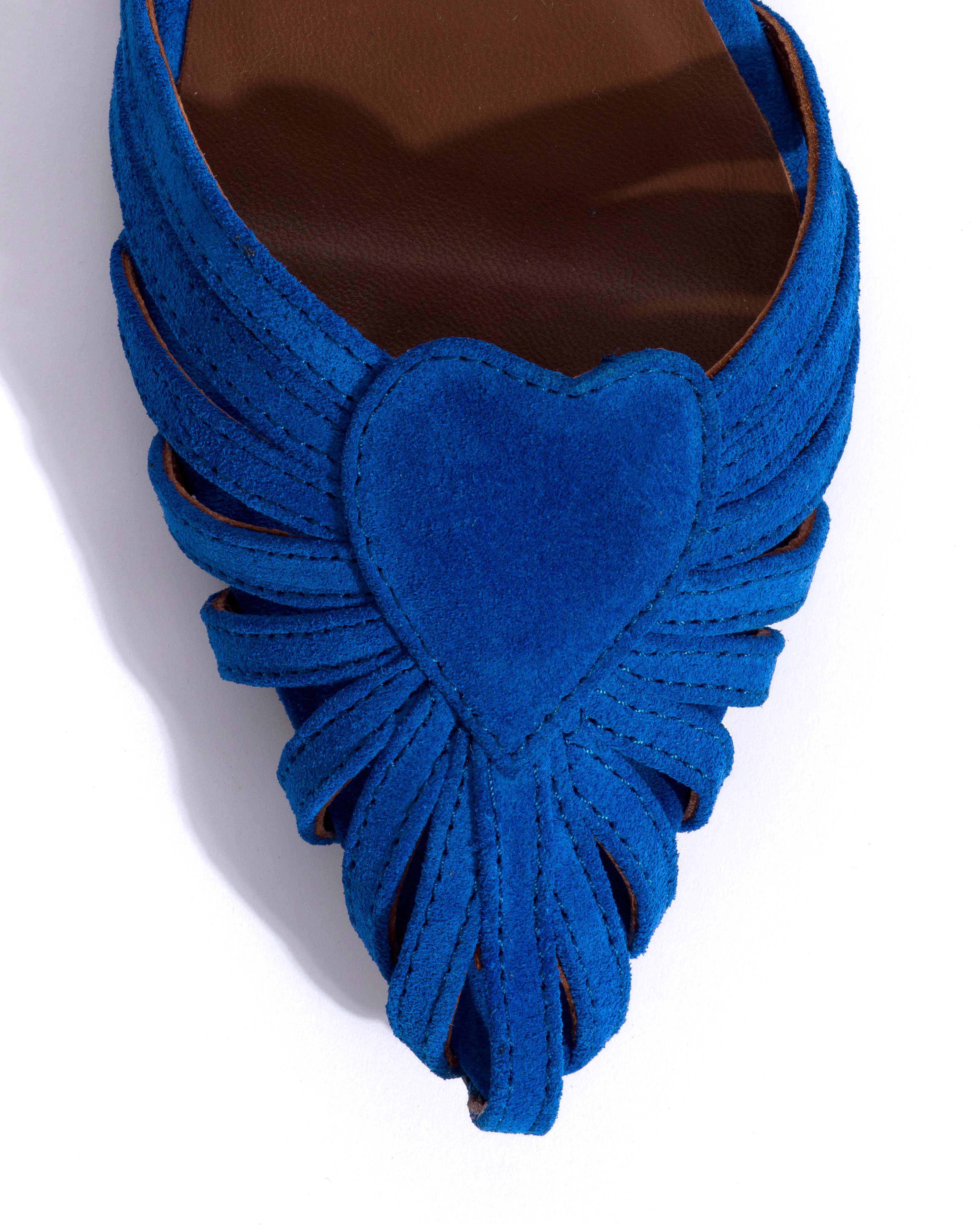 Keesha 10 Calf suede Electric blue - Image 5