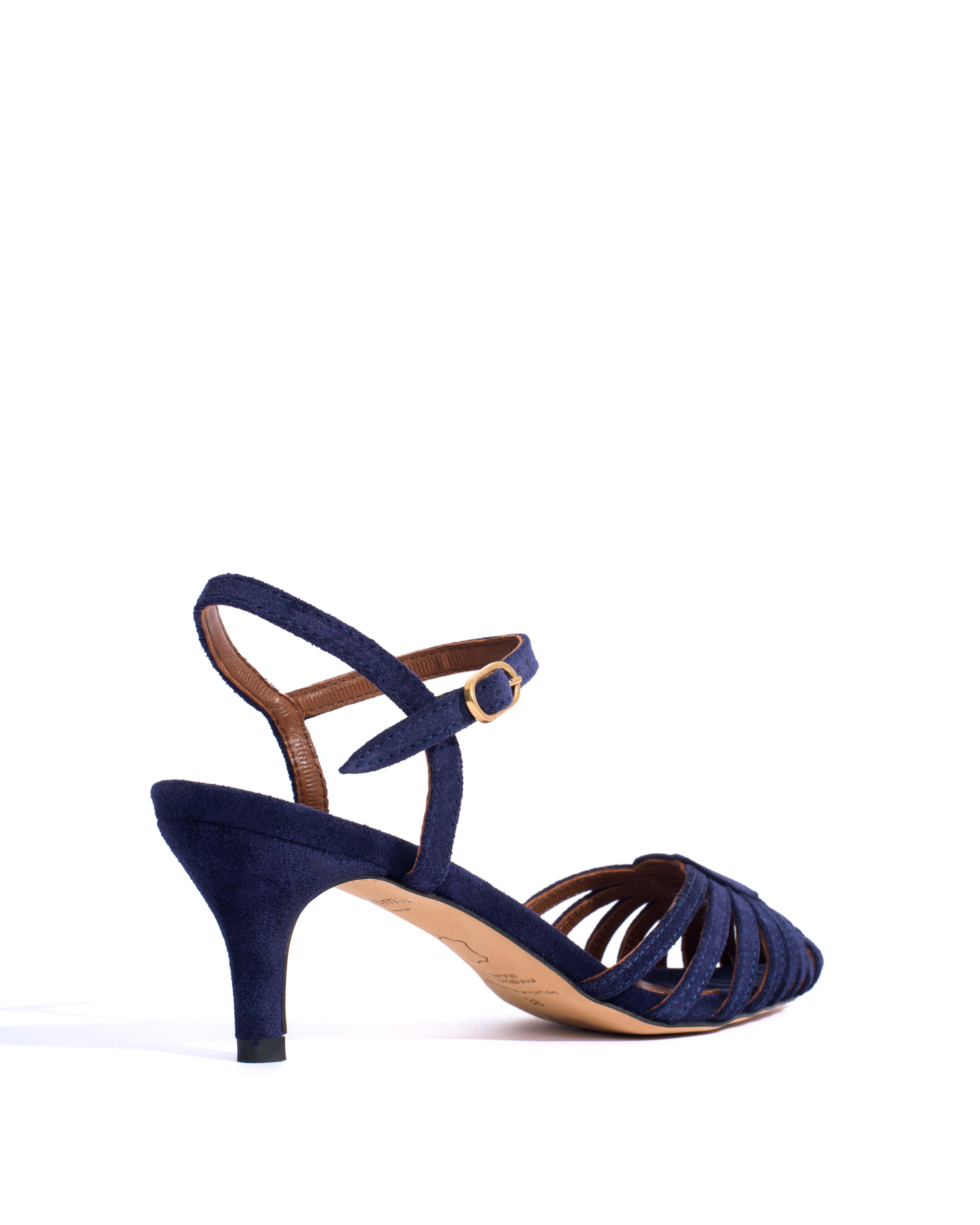 Keesha 55 Calf suede Ink blue - Image 3