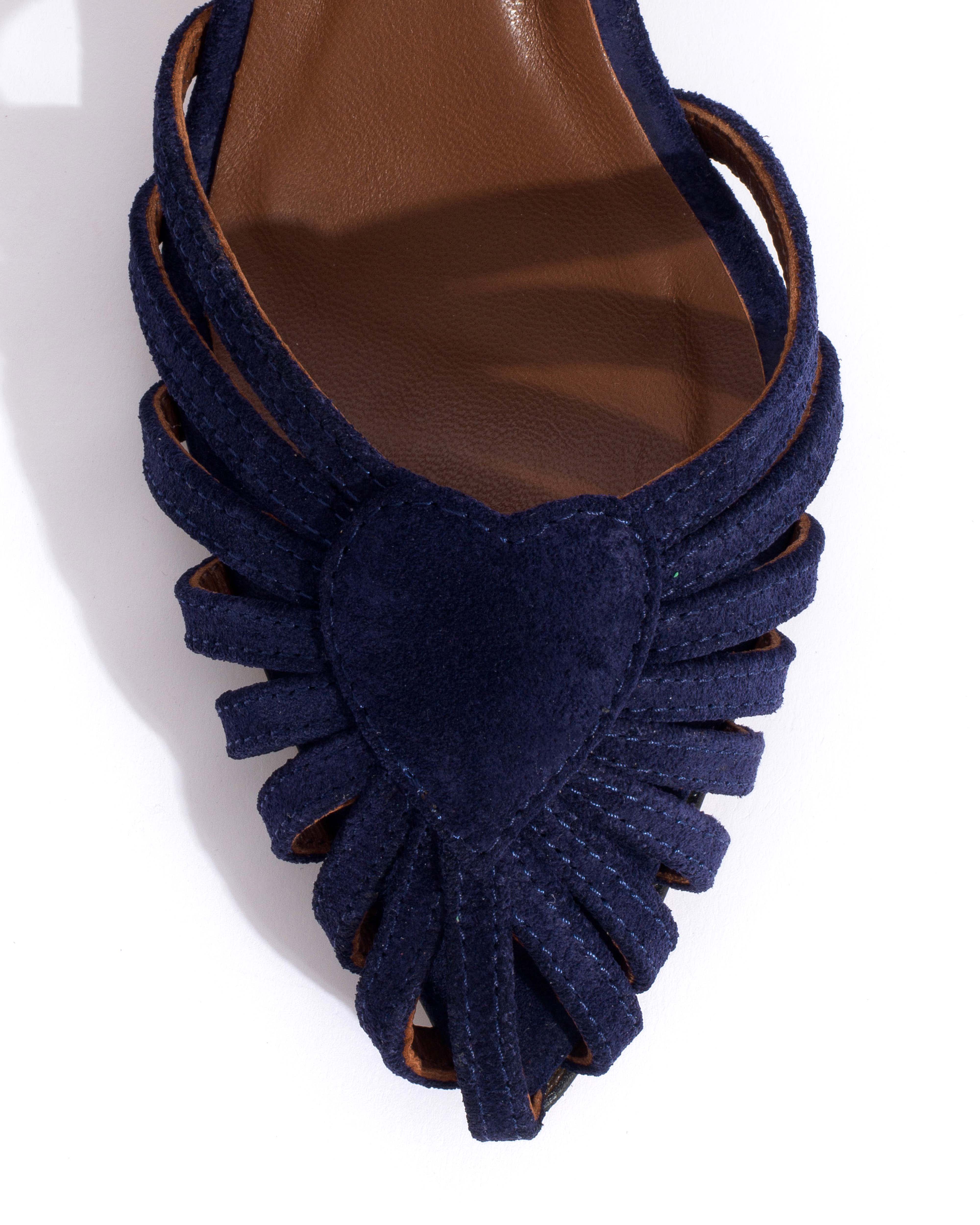 Keesha 55 Calf suede Ink blue - Image 5