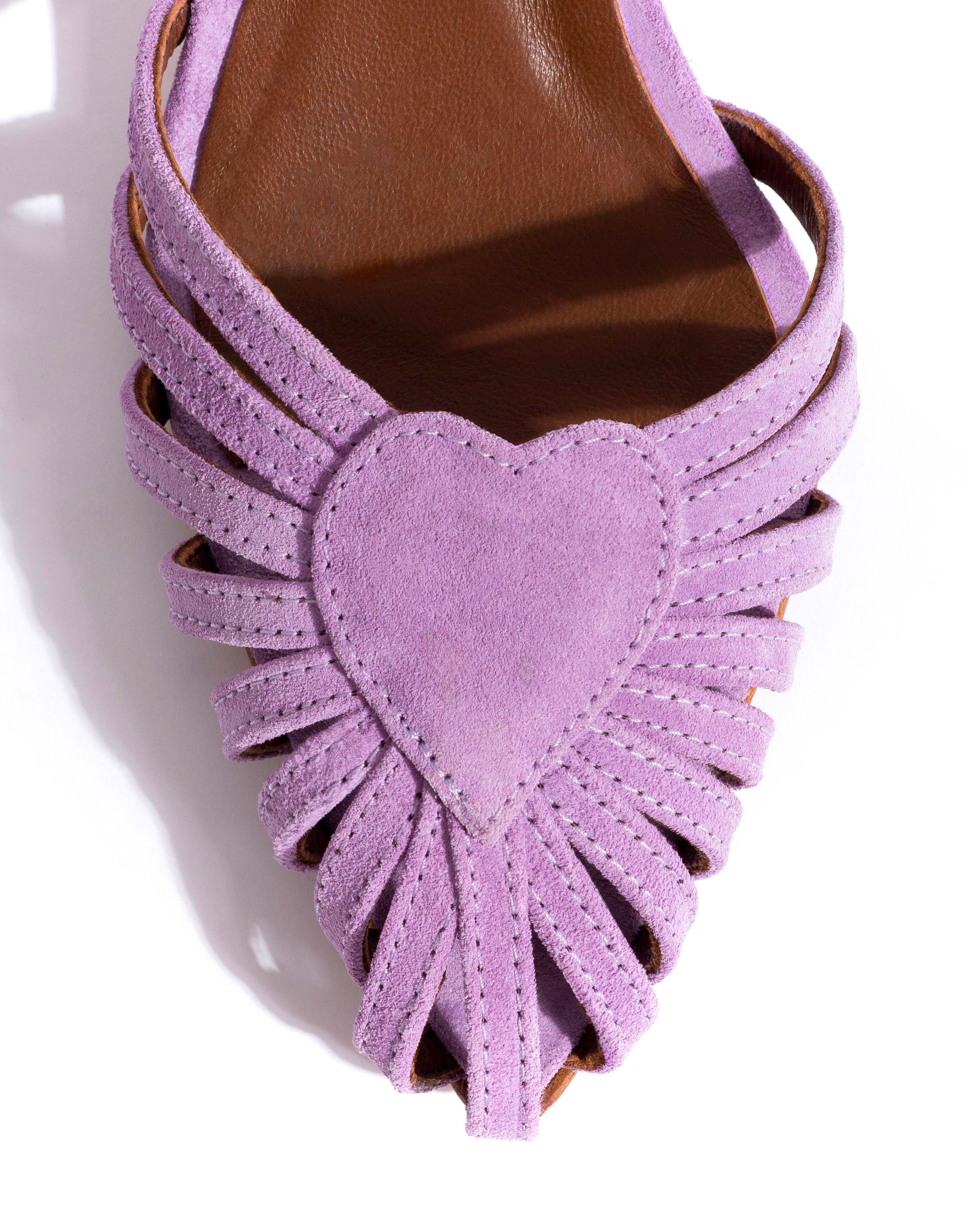 Keesha 55 Calf suede Lavender ice - Image 5
