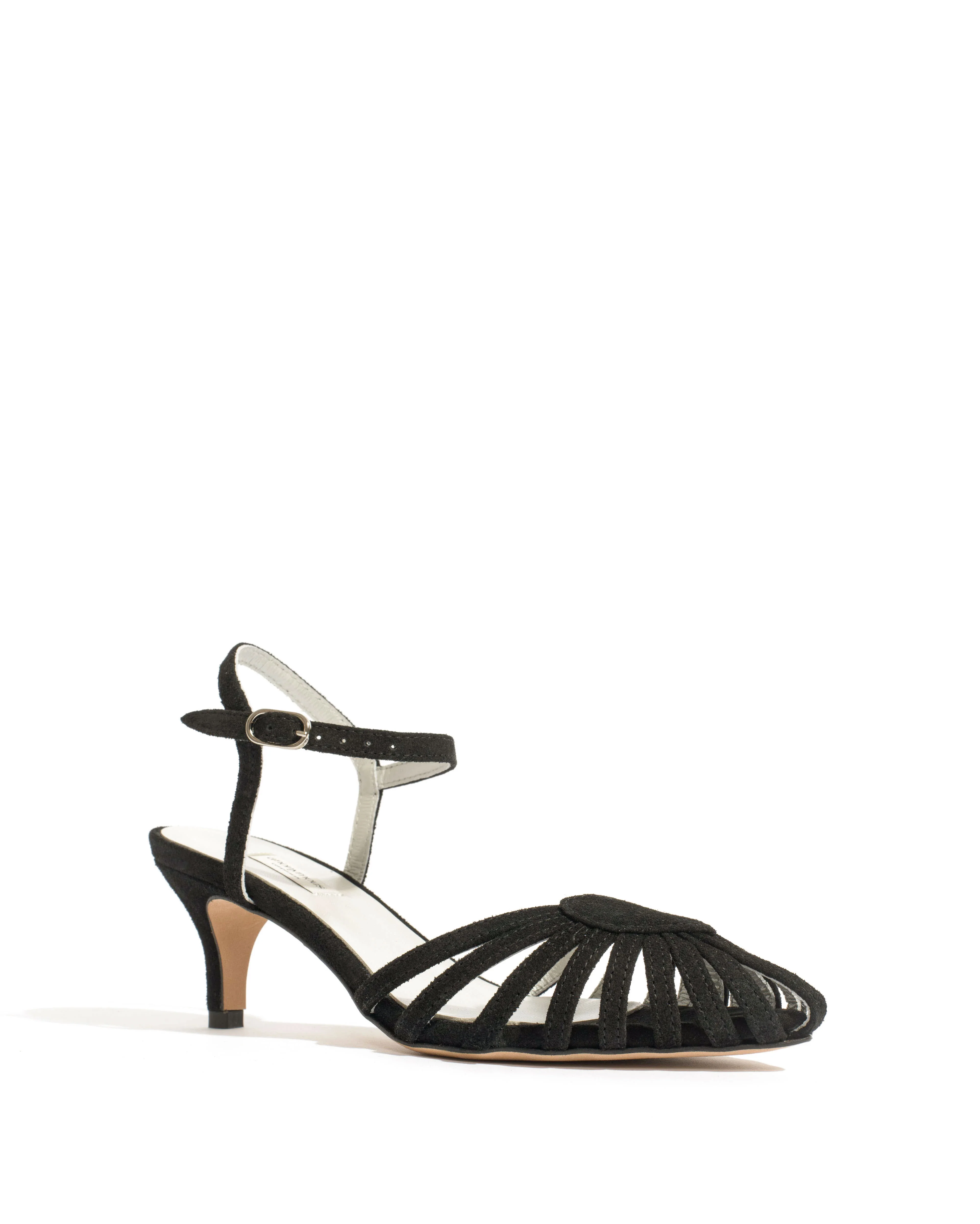 Keesha 55 Calf suede & lining Black & silver - Image 2