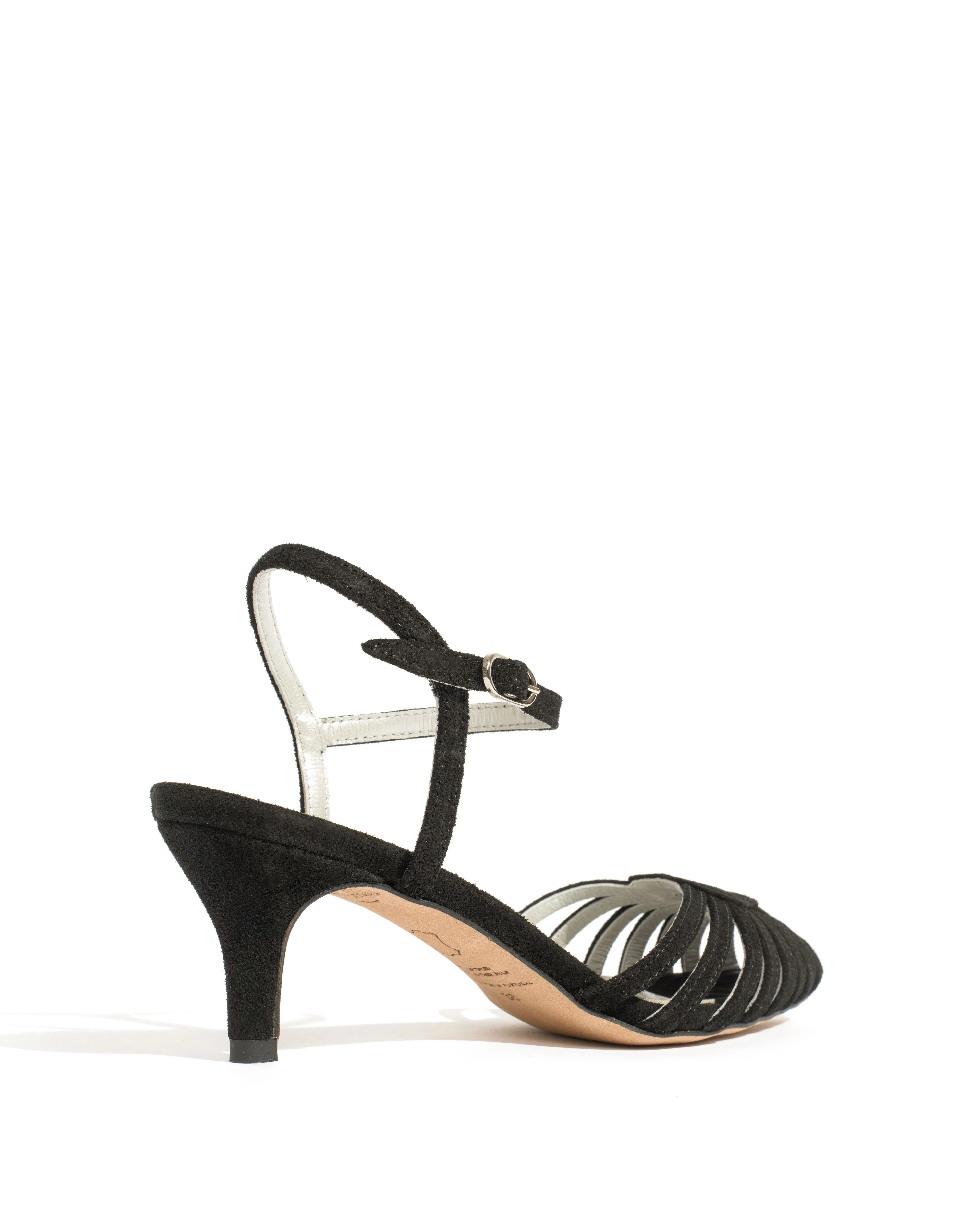 Keesha 55 Calf suede & lining Black & silver - Image 3