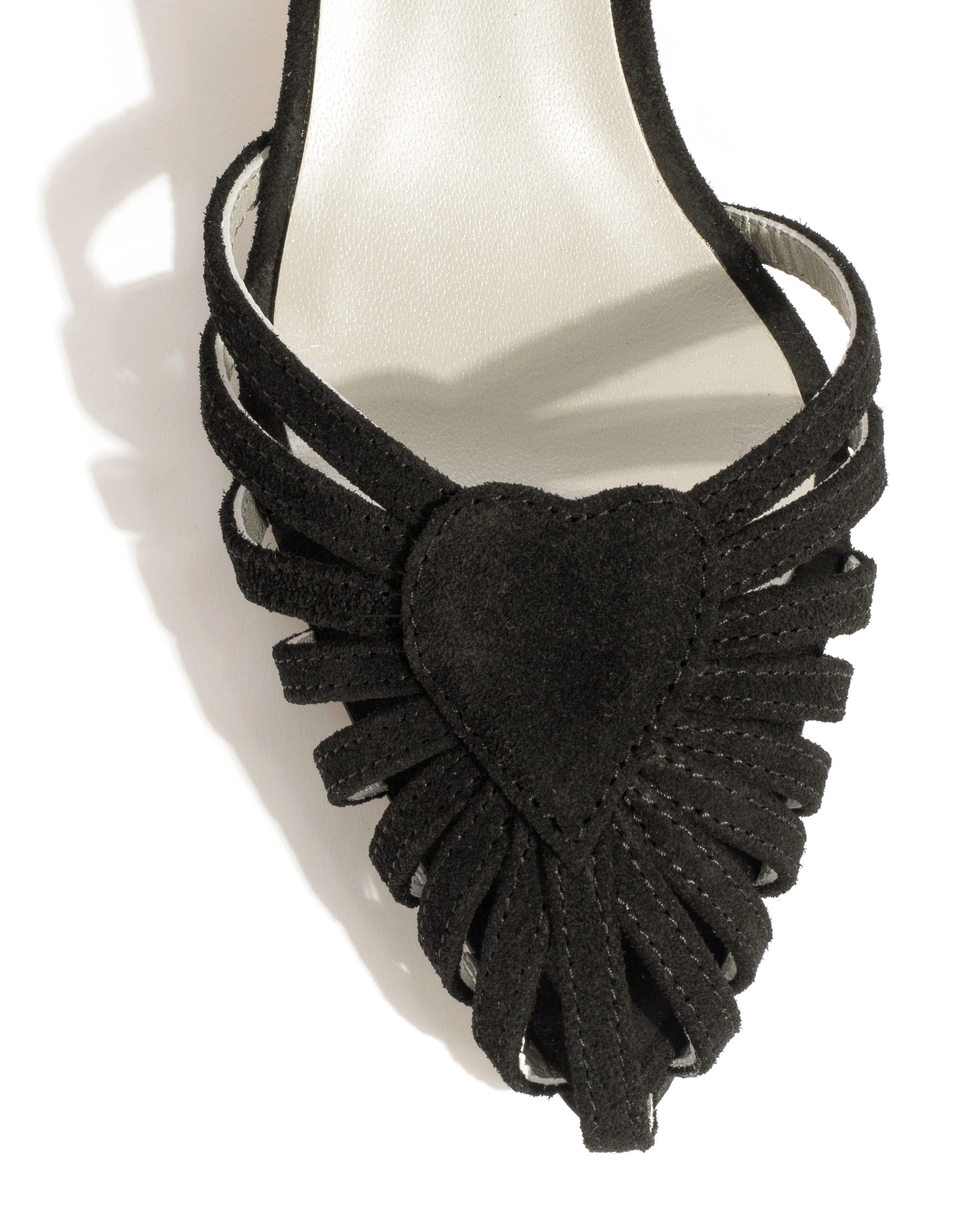 Keesha 55 Calf suede & lining Black & silver - Image 5