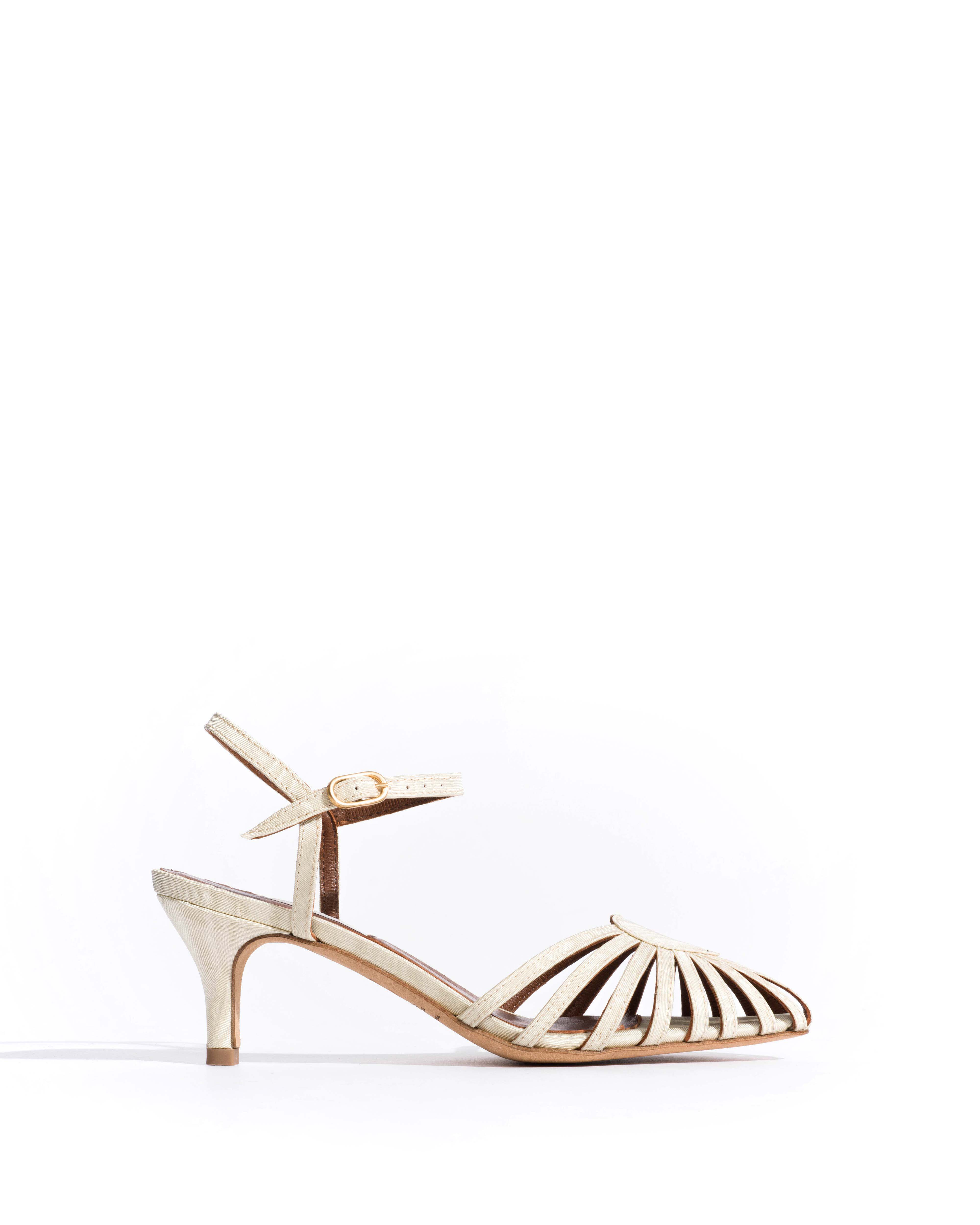 Keesha 55 Glossy moire Ivory