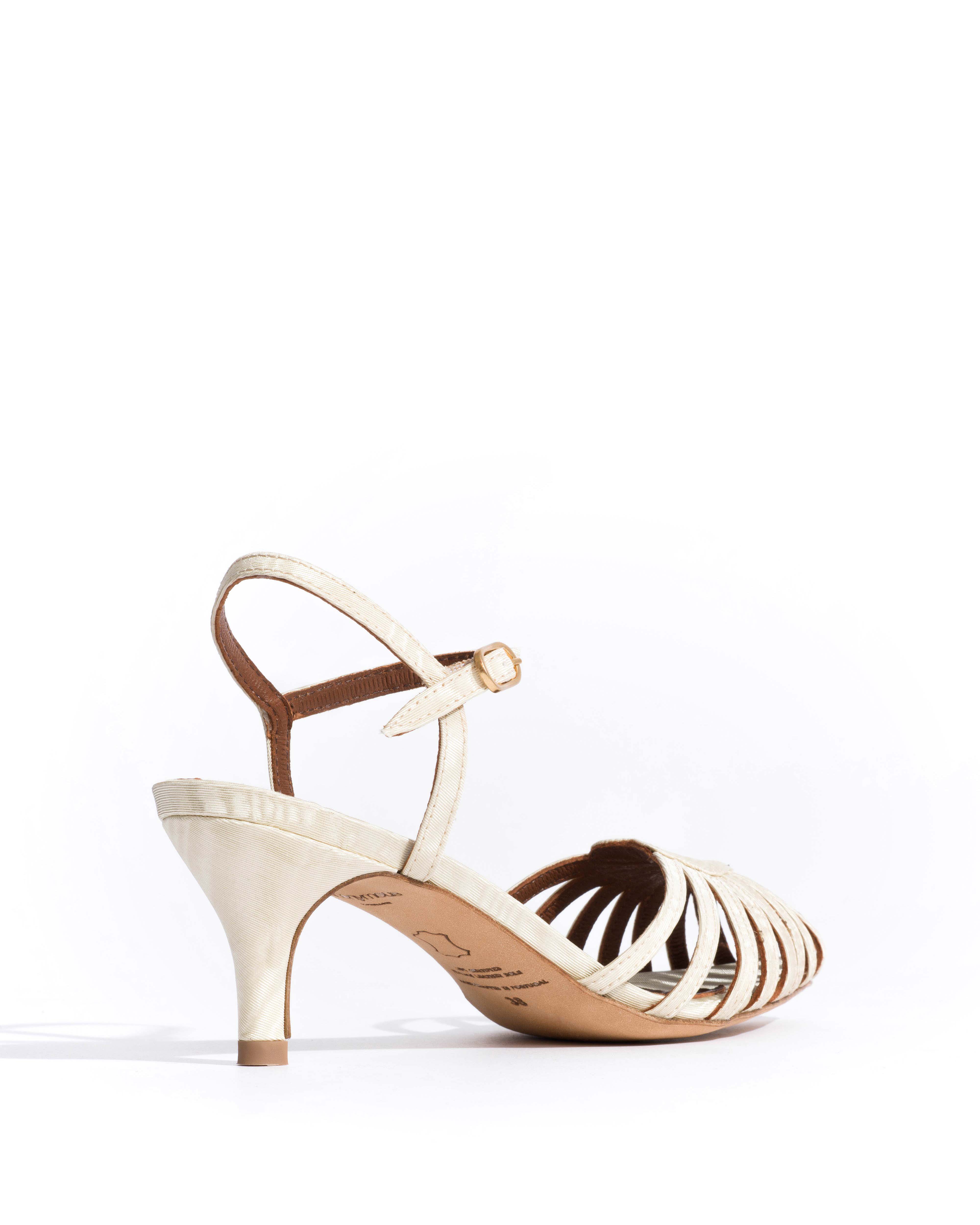 Keesha 55 Glossy moire Ivory - Image 3