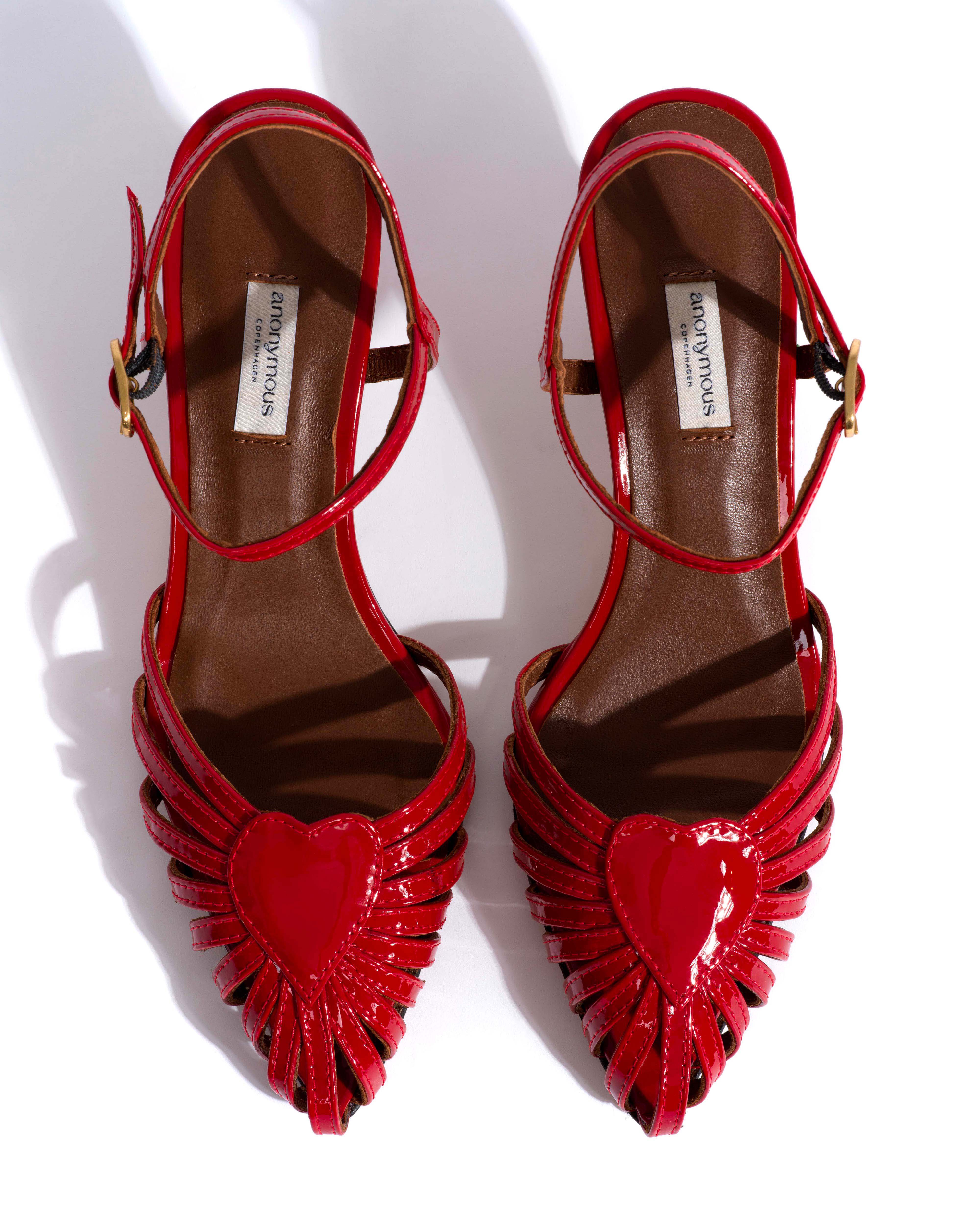 Keesha 55 Polished soft calf Ruby red - Image 4