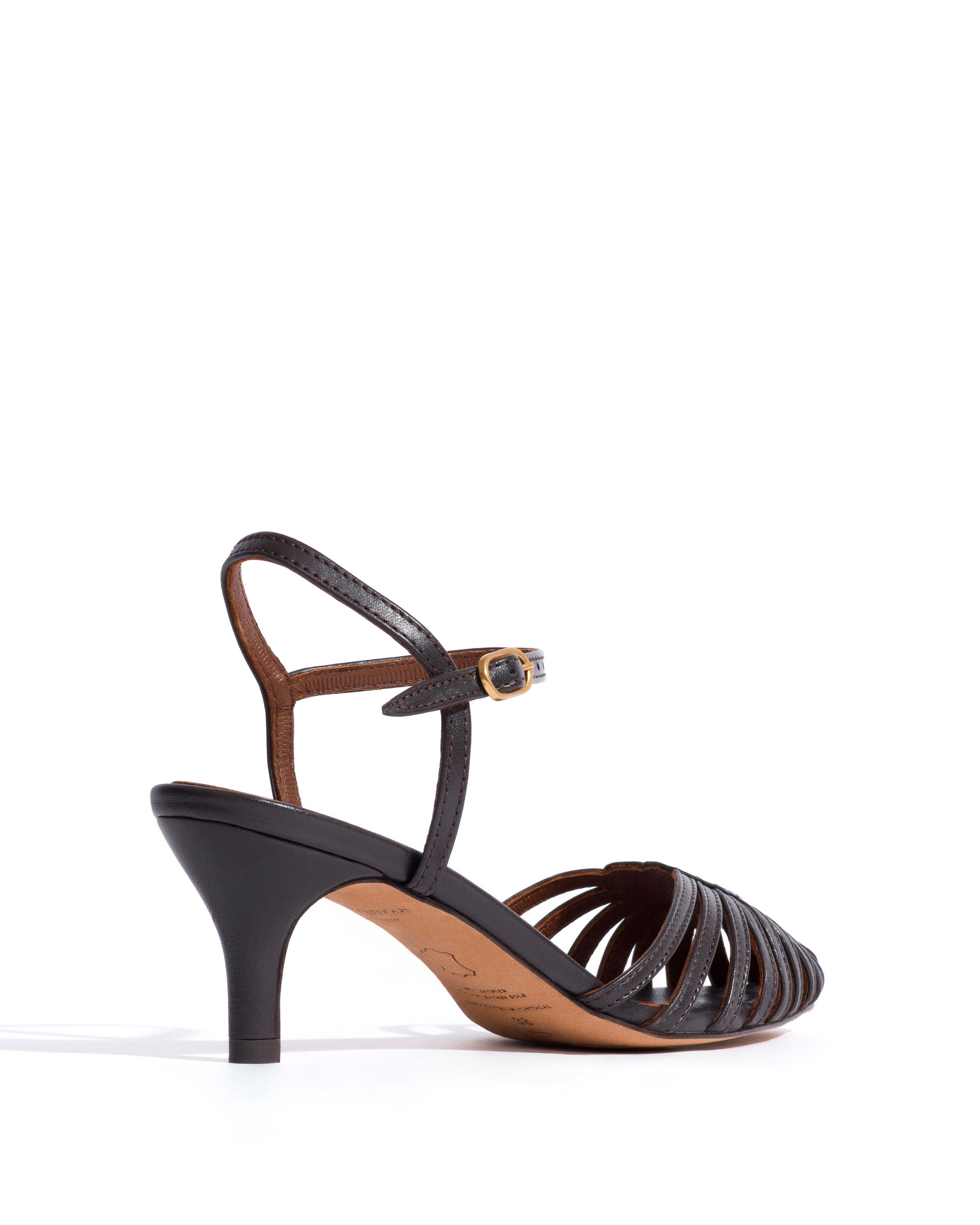 Keesha 55 Shiny lamb Espresso brown - Image 3