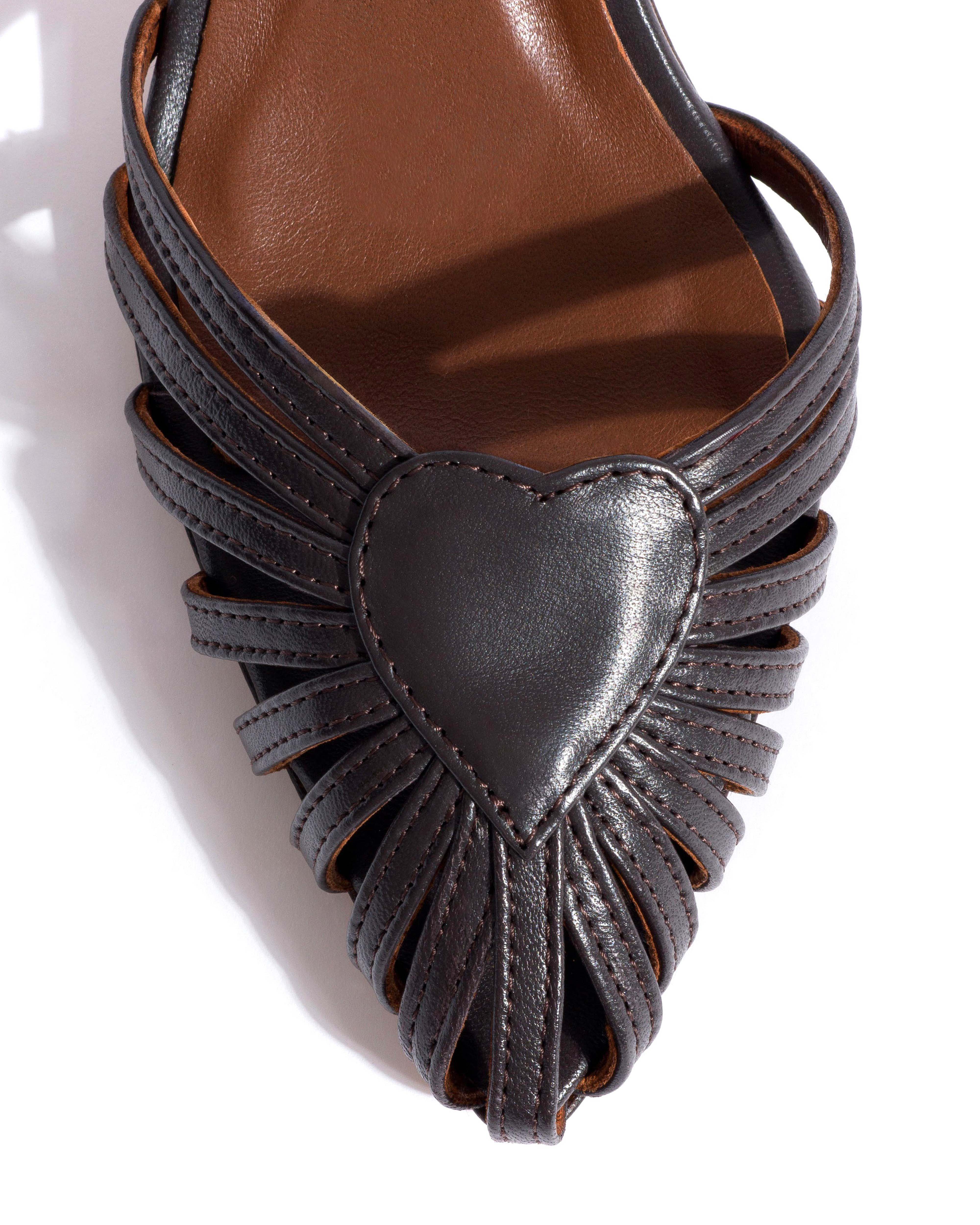 Keesha 55 Shiny lamb Espresso brown - Image 5