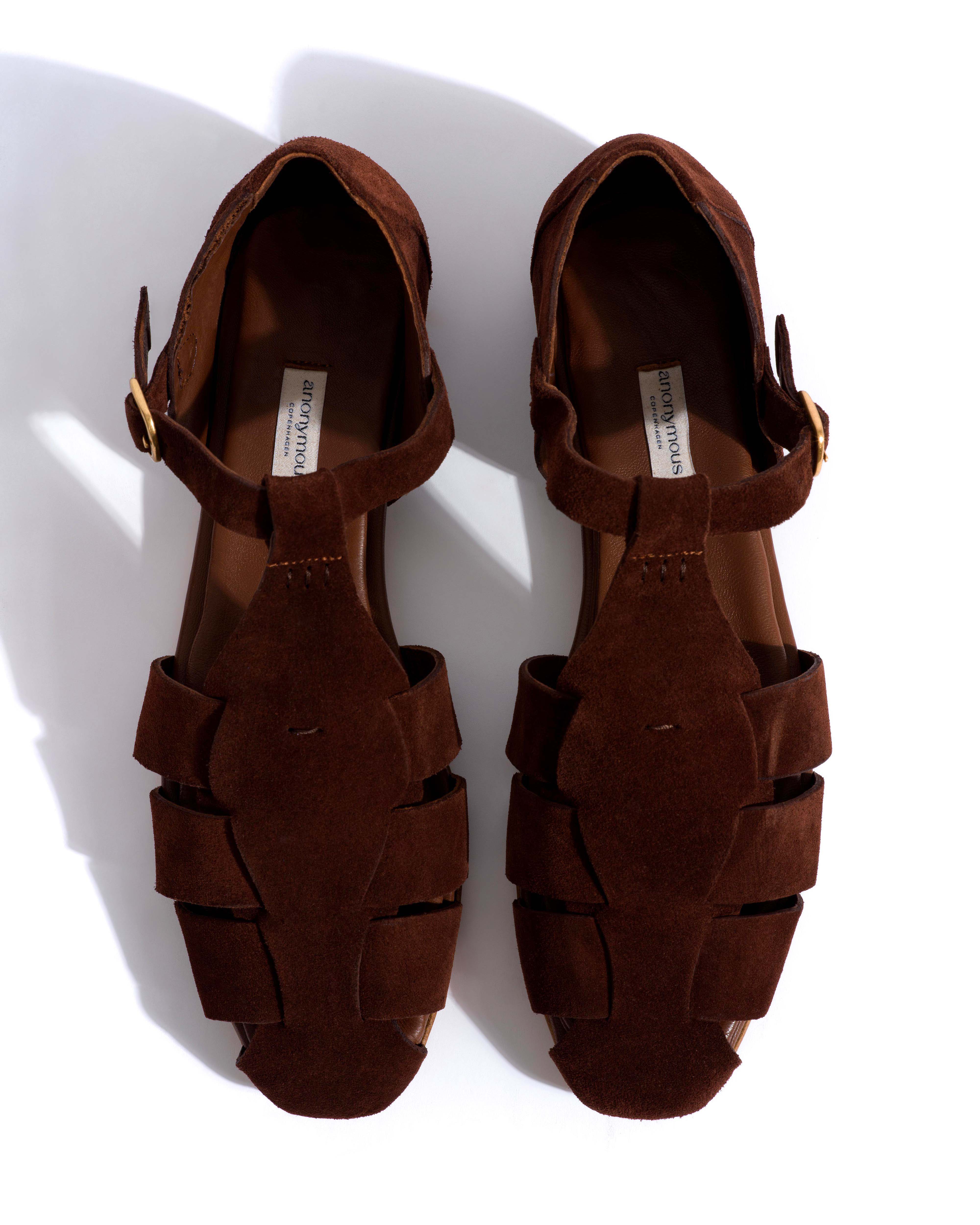 Lain flats Calf suede Chocolate - Image 4