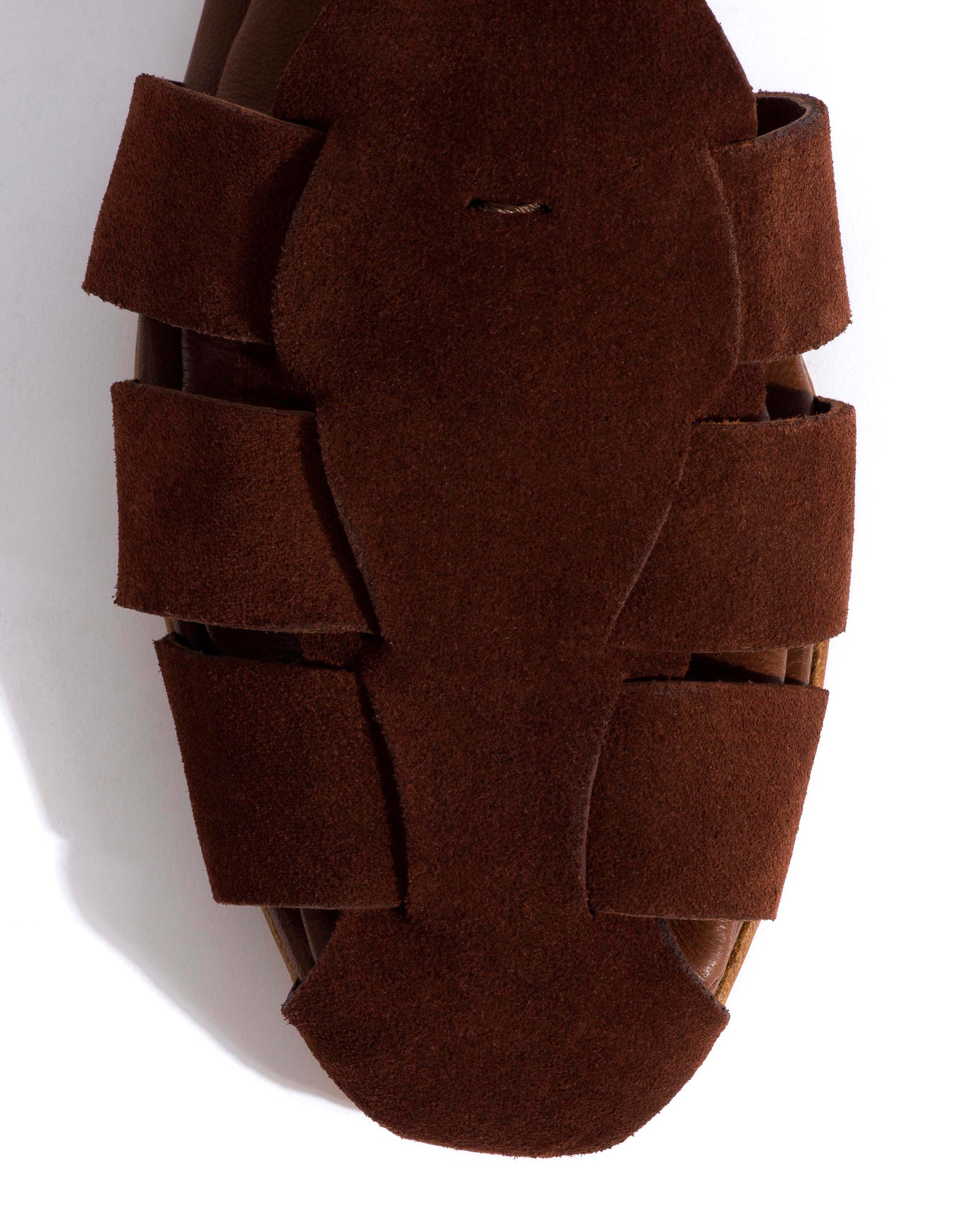 Lain flats Calf suede Chocolate - Image 5
