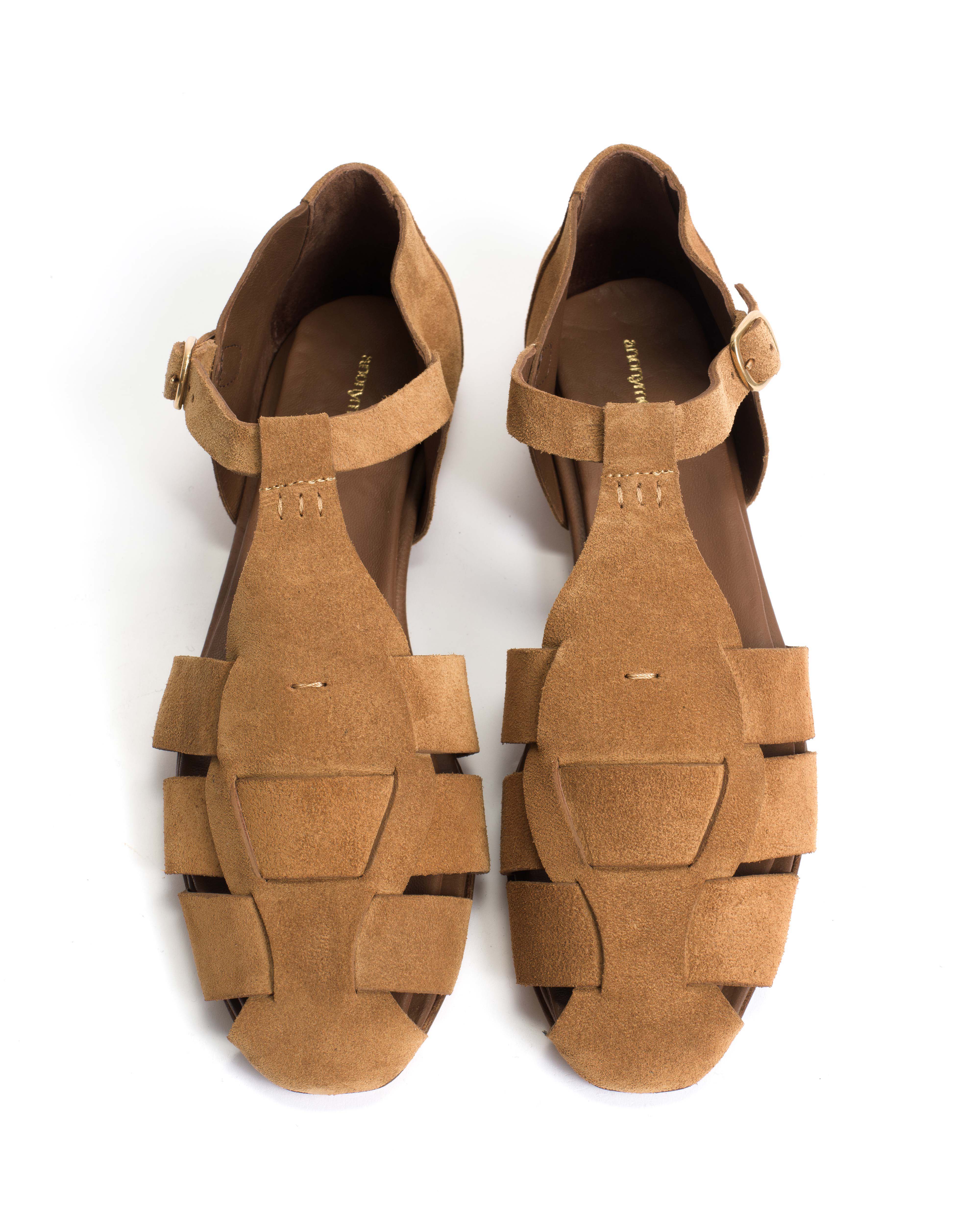 Lain flats Calf suede Cinnamon - Image 4