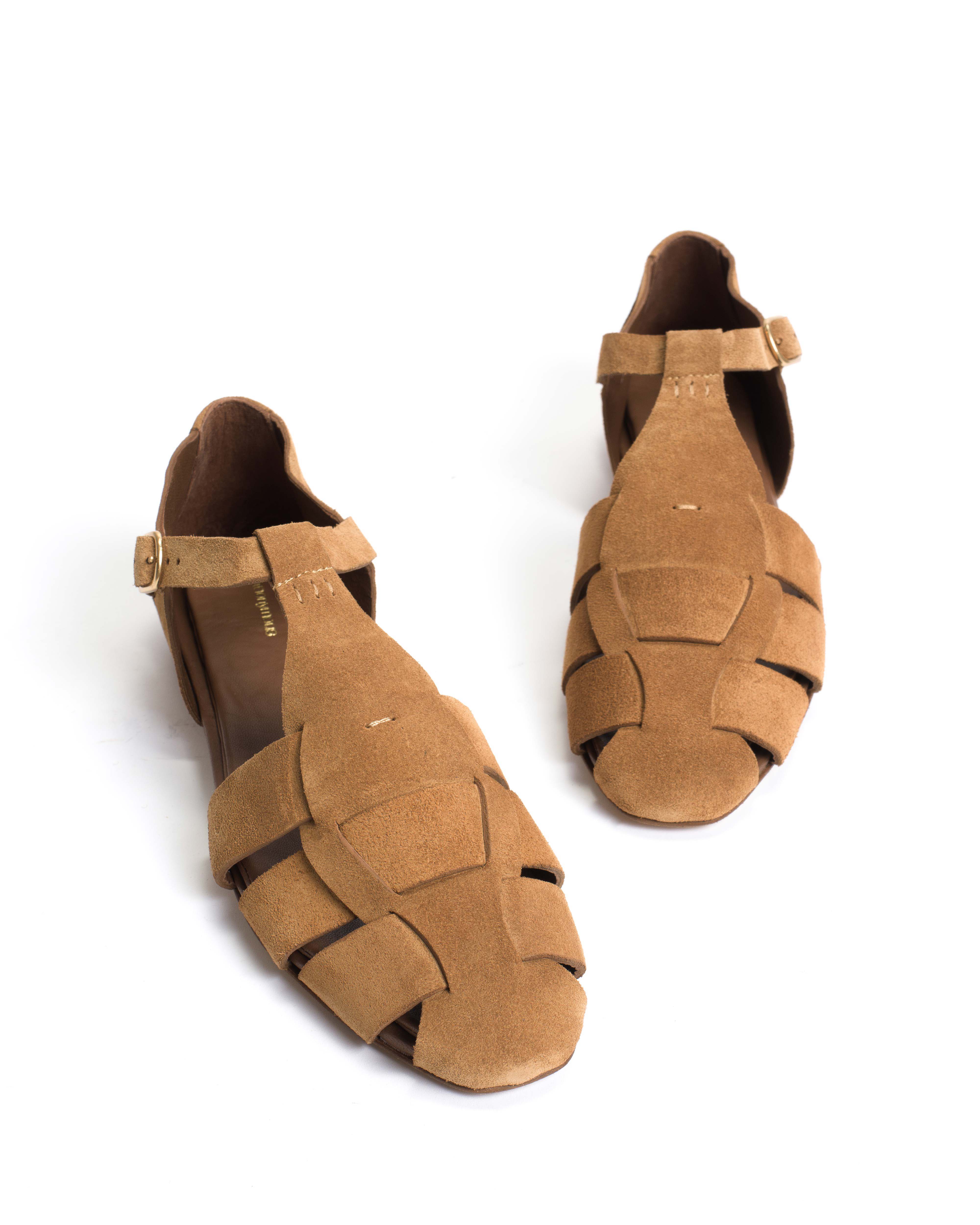 Lain flats Calf suede Cinnamon - Image 6