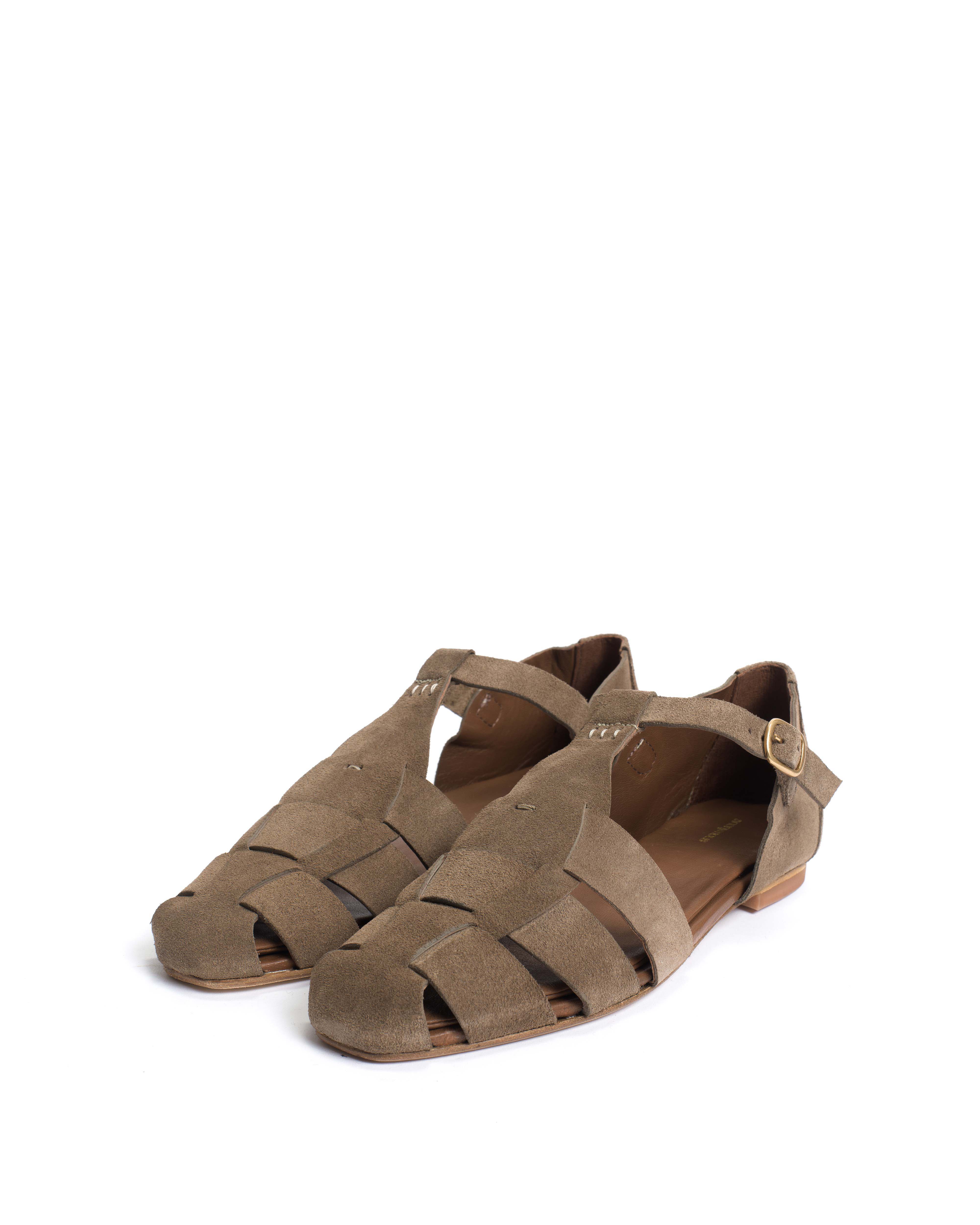 Lain flats Calf suede Mushroom - Image 2