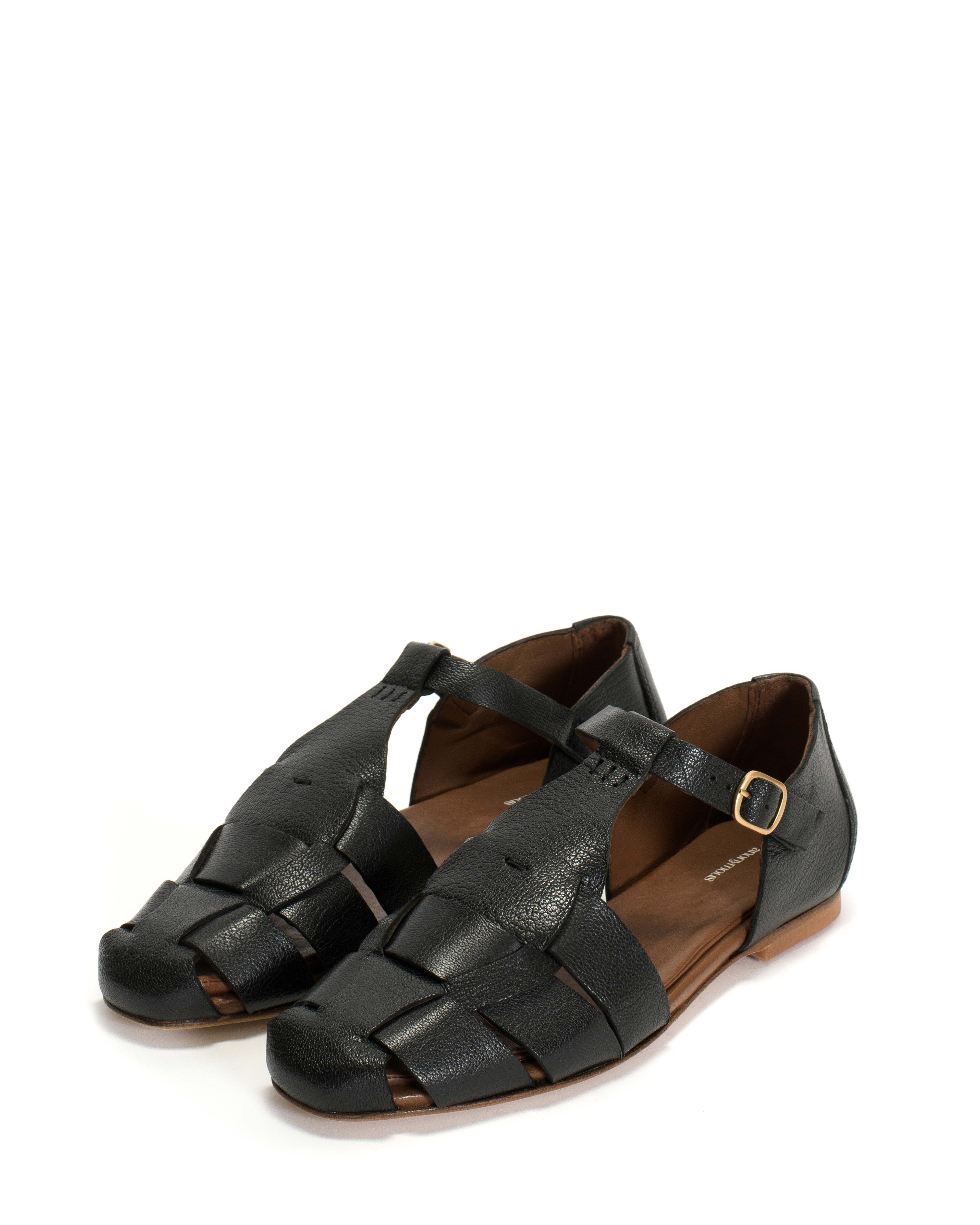 Lain flats Grained chevre goat Black - Image 2