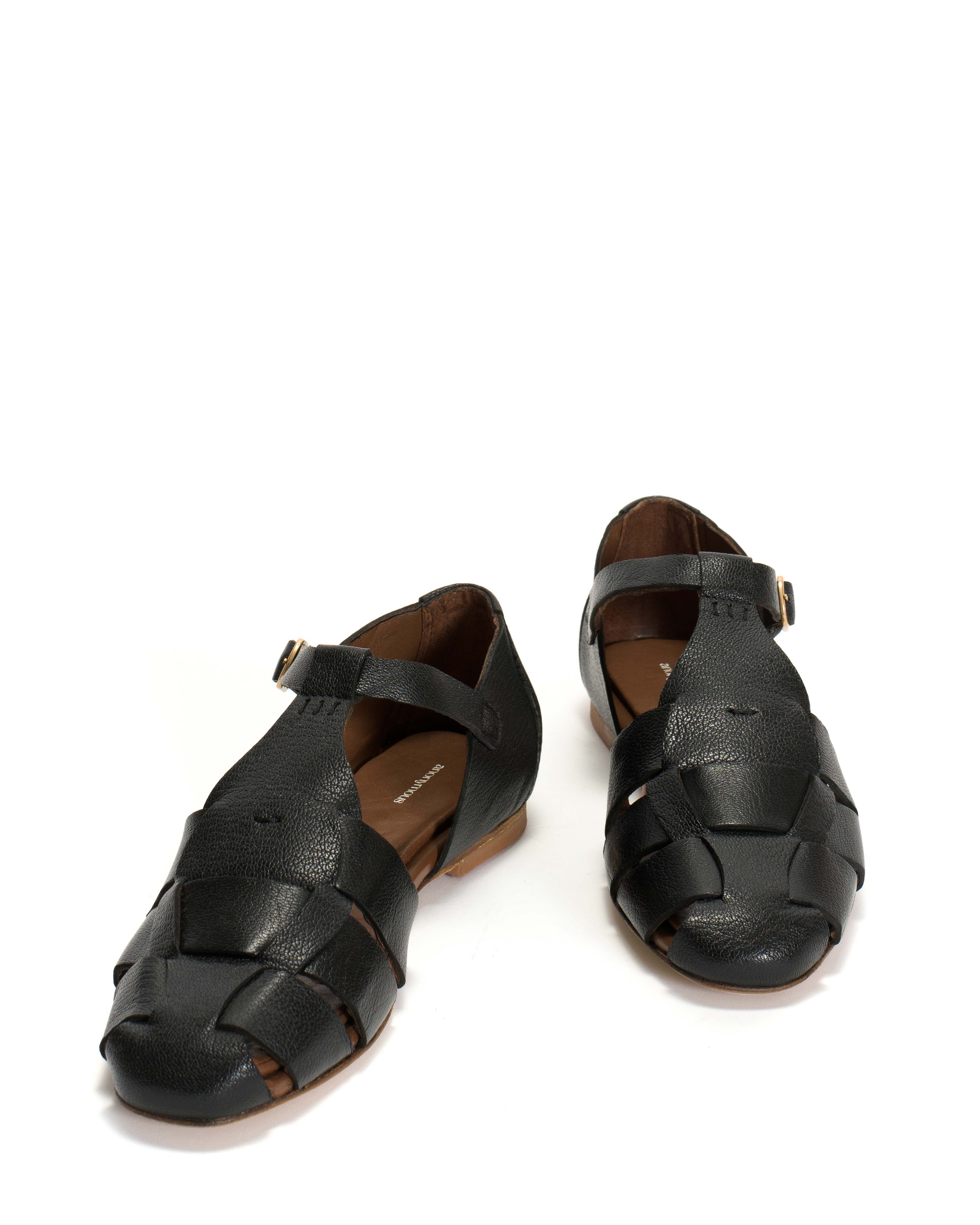 Lain flats Grained chevre goat Black - Image 5