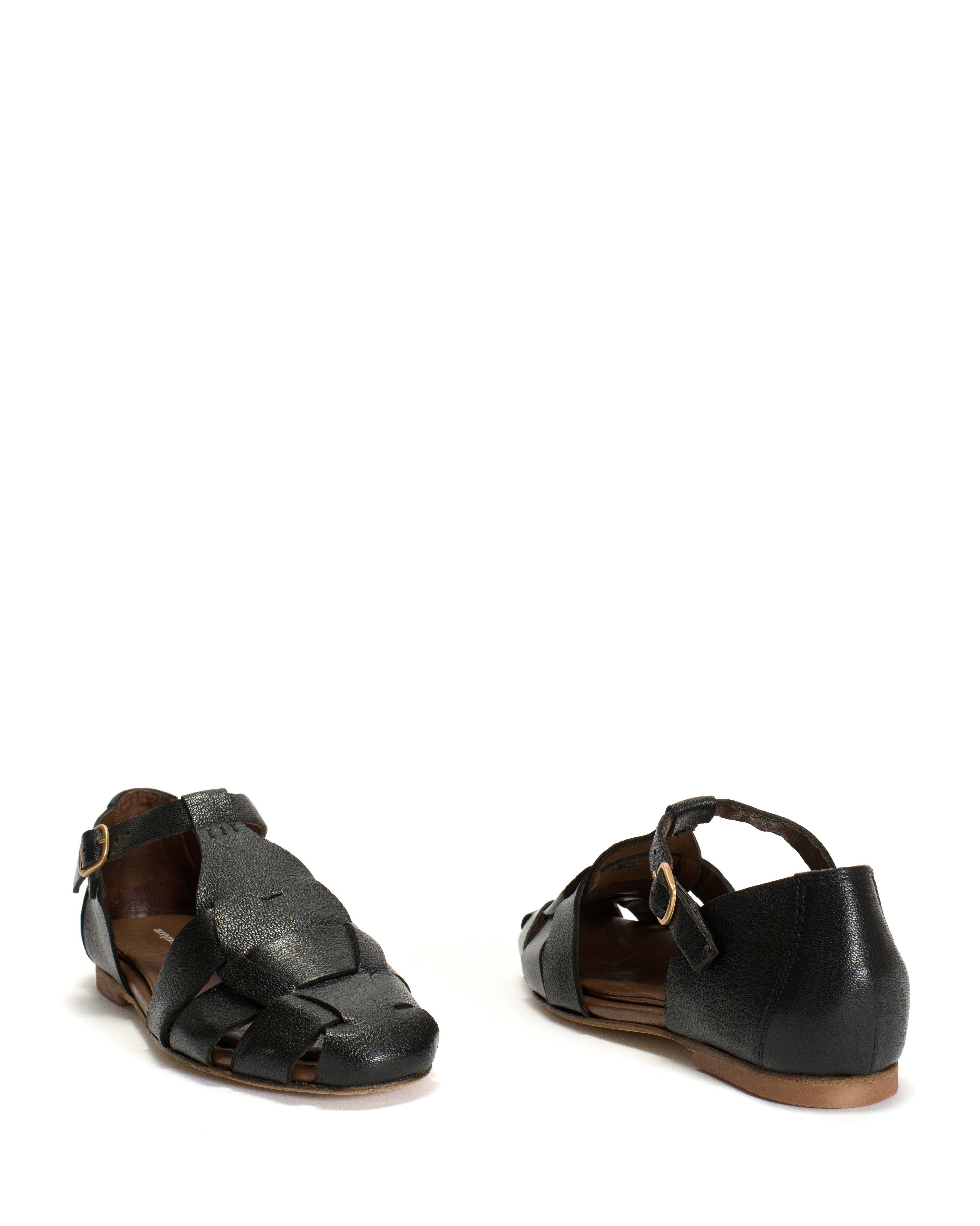 Lain flats Grained chevre goat Black - Image 6