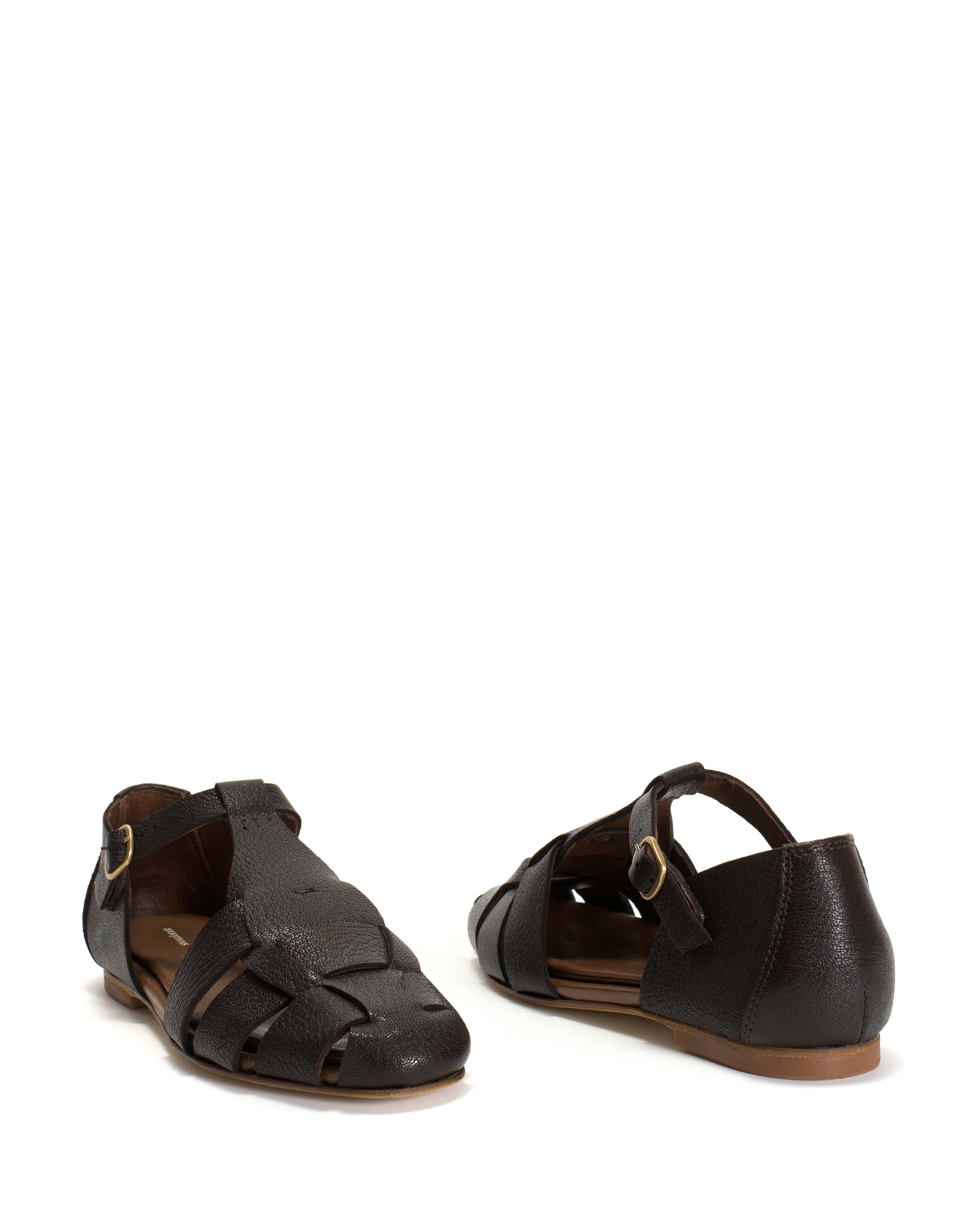 Lain flats Grained chevre goat Coffee brown - Image 5