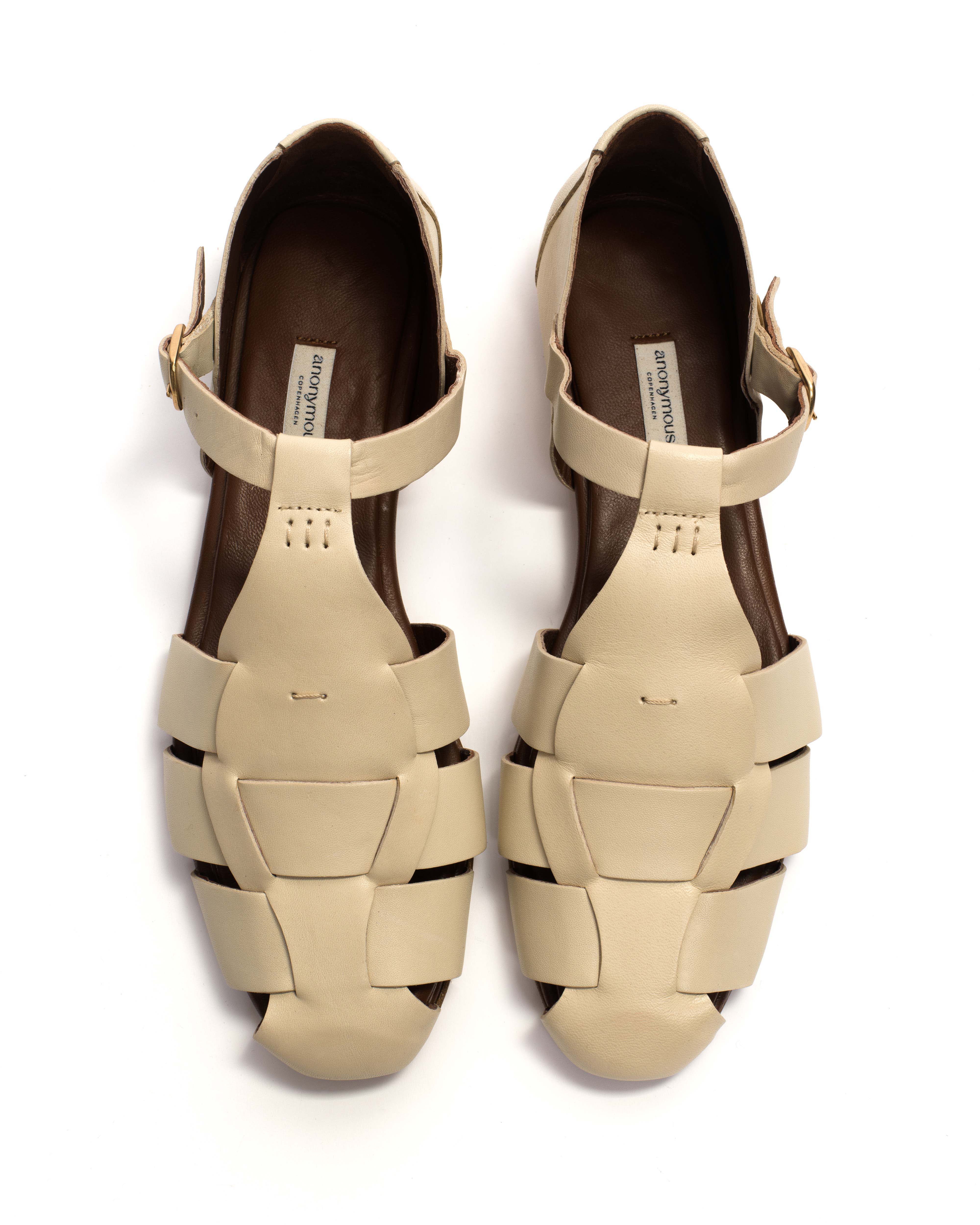 Lain flats Soft calf White sand - Image 3