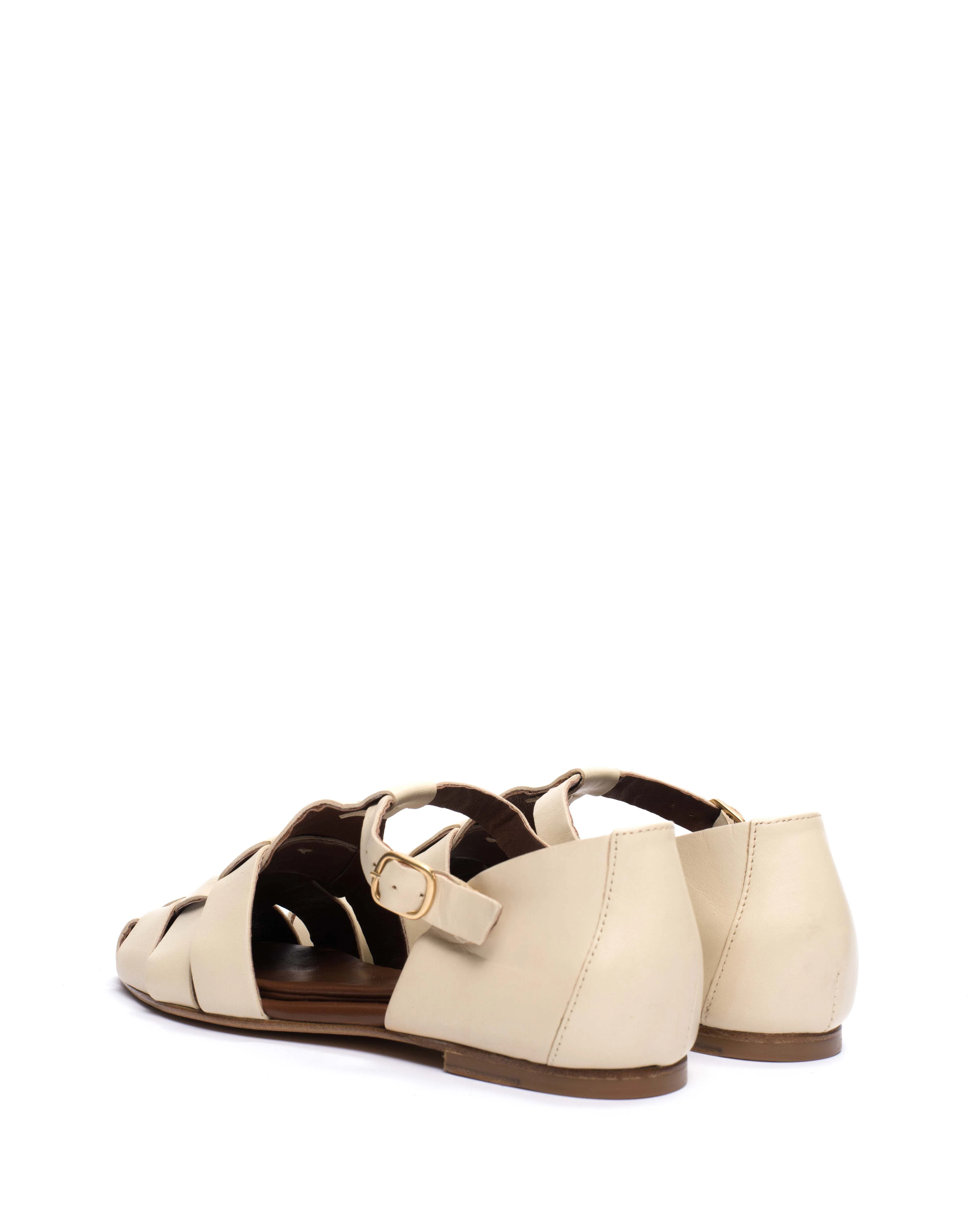 Lain flats Soft calf White sand - Image 4