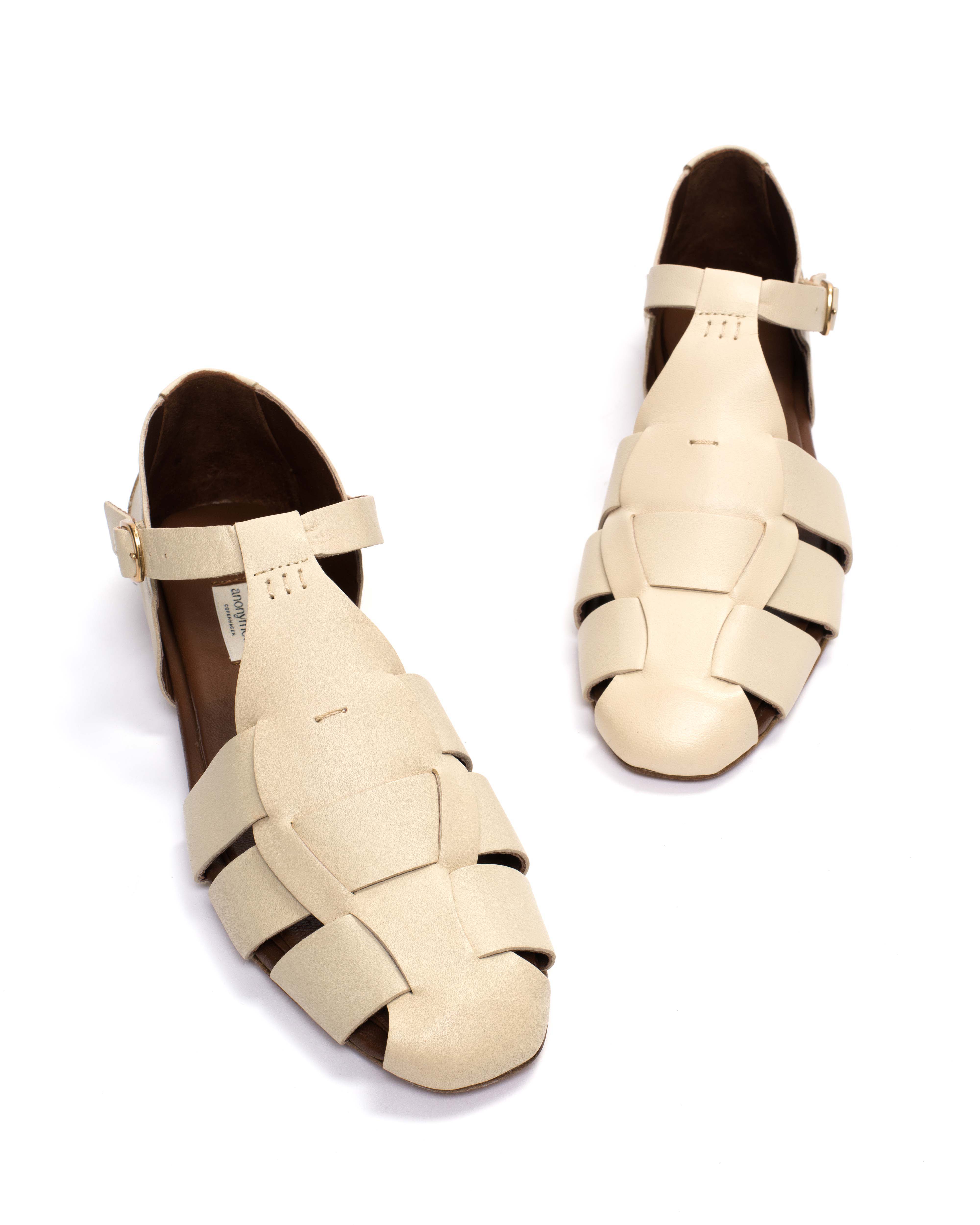 Lain flats Soft calf White sand - Image 5