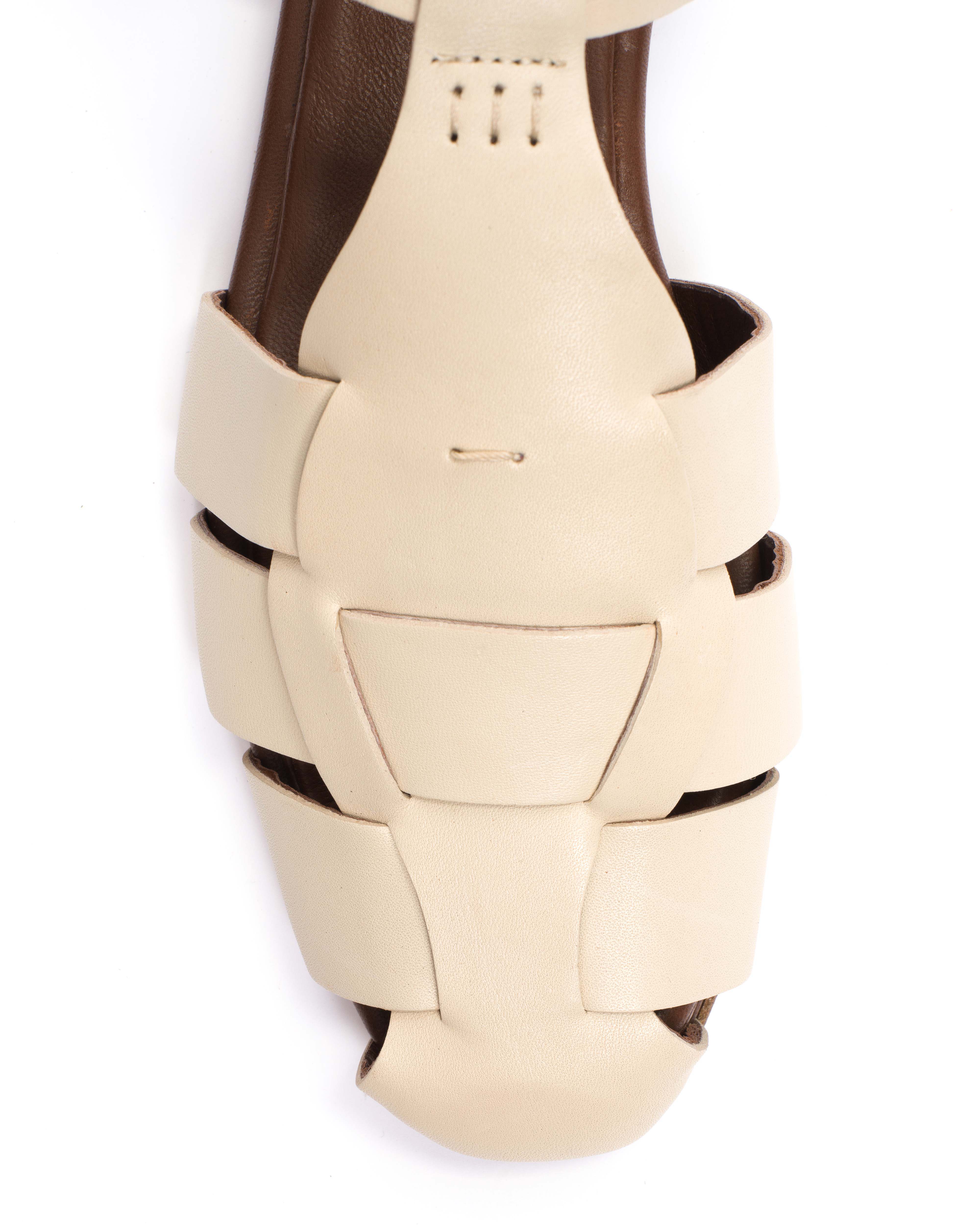 Lain flats Soft calf White sand - Image 6