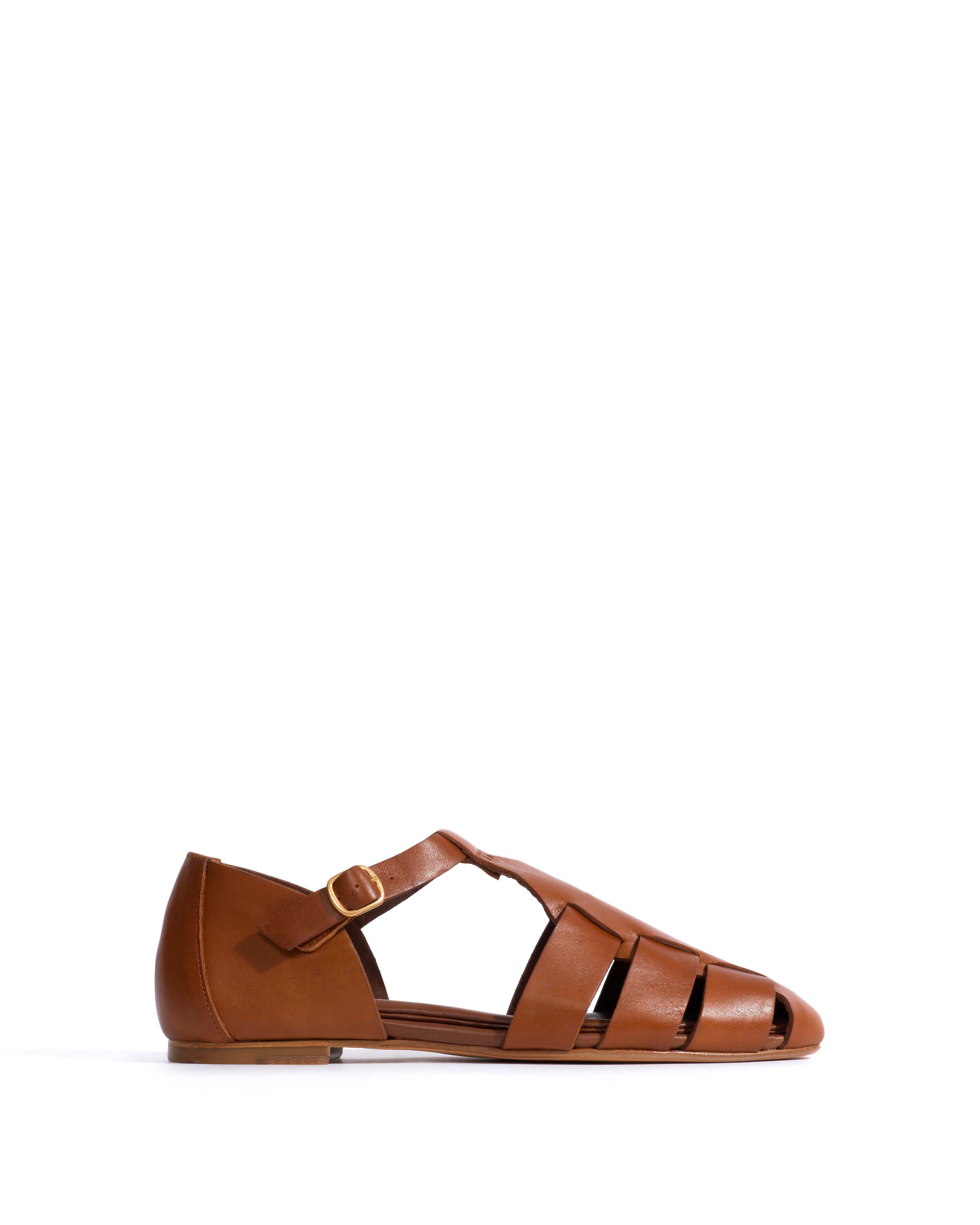 Lain flats Vegetal soft calf Cinnamon