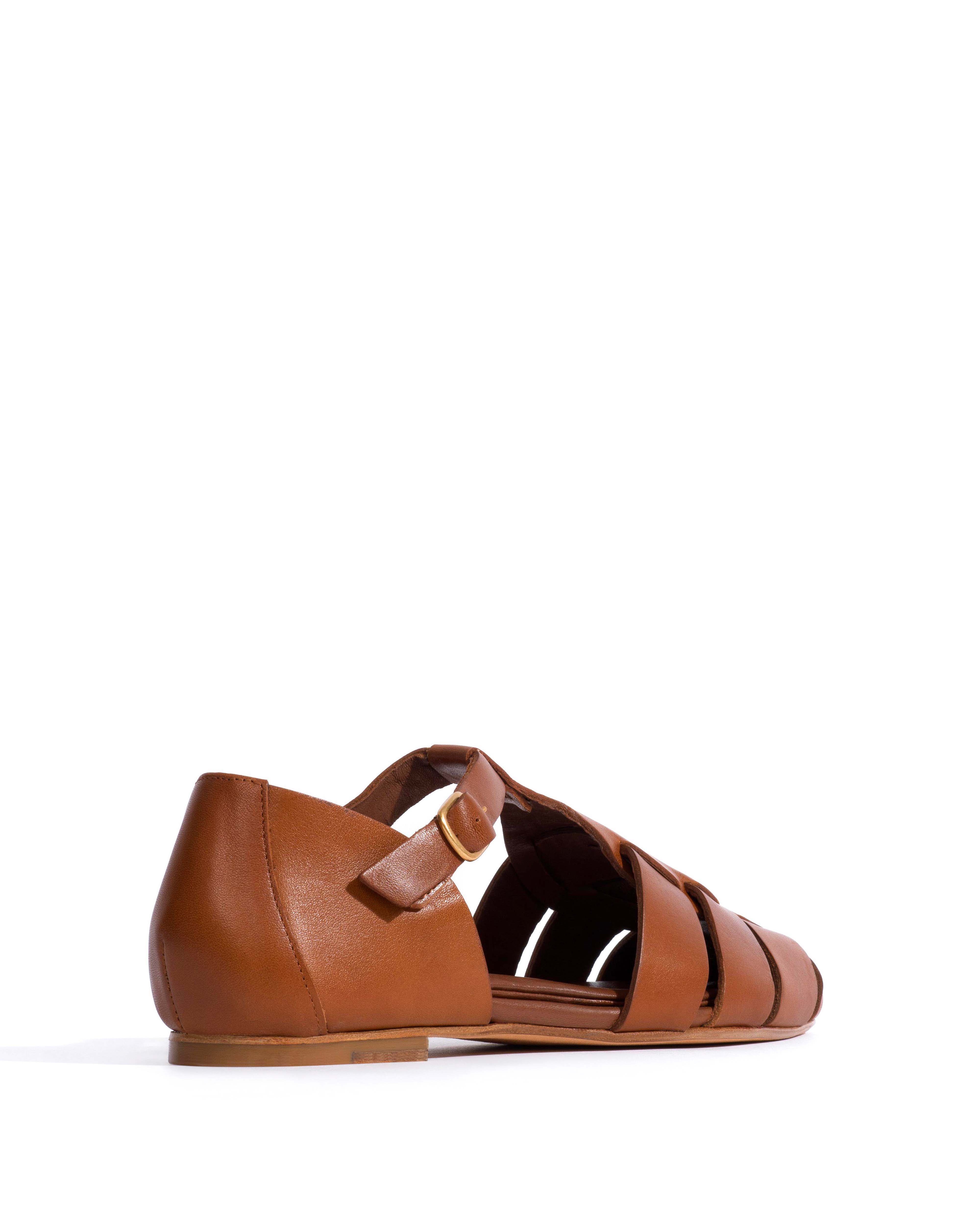 Lain flats Vegetal soft calf Cinnamon - Image 3